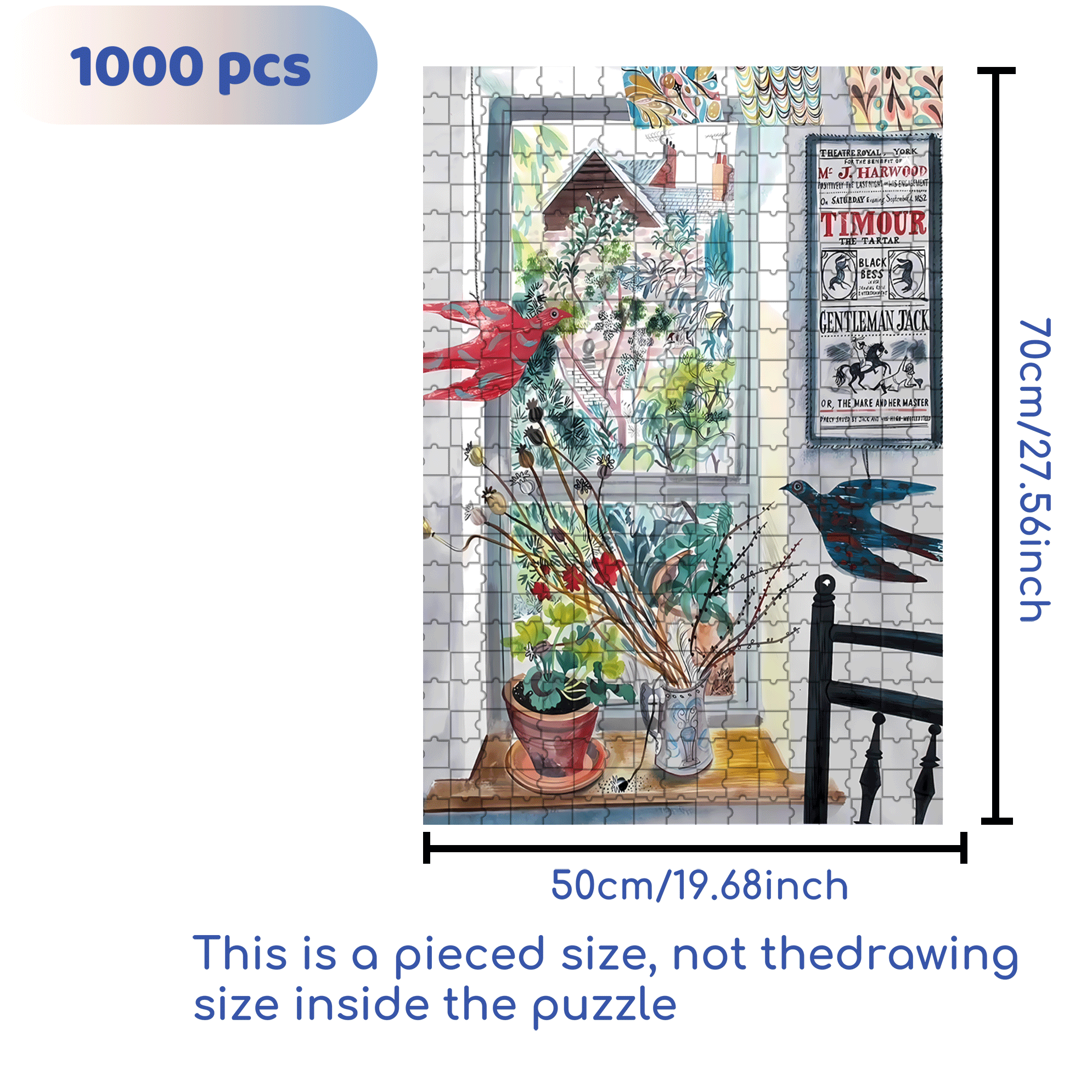 Still Life and Light 16 500pcs/1000pcs Jigsaw Puzzle, Scratch-Resistant, Interactive Family Game & Brain-Boosting DIY Decor, Perfect for Halloween, Christmas & New Year Gifts, Family Puzzle Game
