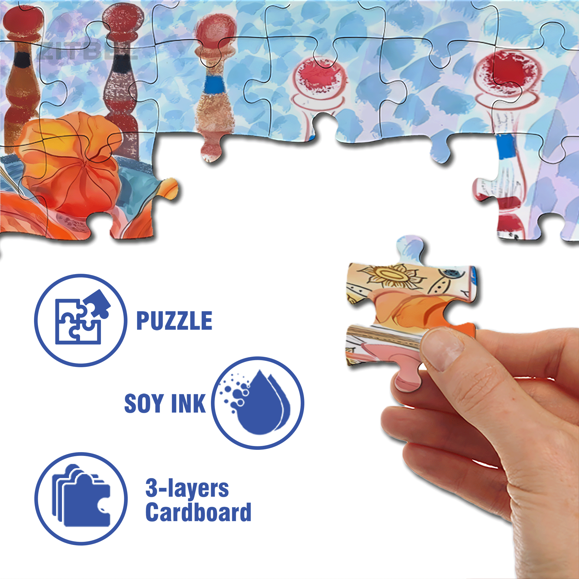 Still Life and Light 6 500pcs/1000pcs Jigsaw Puzzle, Scratch-Resistant, Interactive Family Game & Brain-Boosting DIY Decor, Perfect for Halloween, Christmas & New Year Gifts, Family Puzzle Game