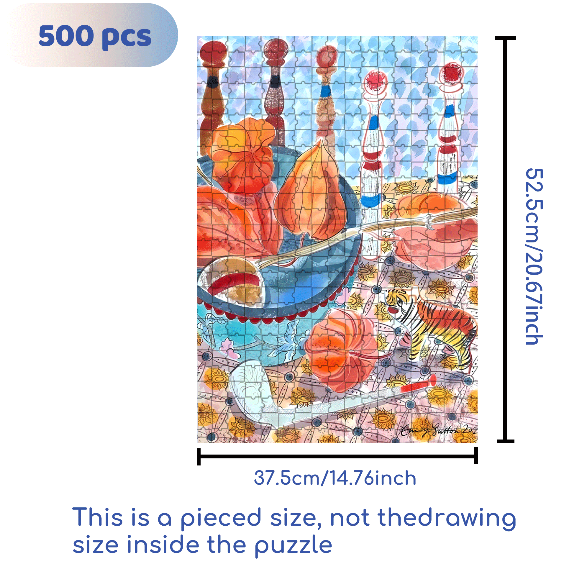 Still Life and Light 6 500pcs/1000pcs Jigsaw Puzzle, Scratch-Resistant, Interactive Family Game & Brain-Boosting DIY Decor, Perfect for Halloween, Christmas & New Year Gifts, Family Puzzle Game
