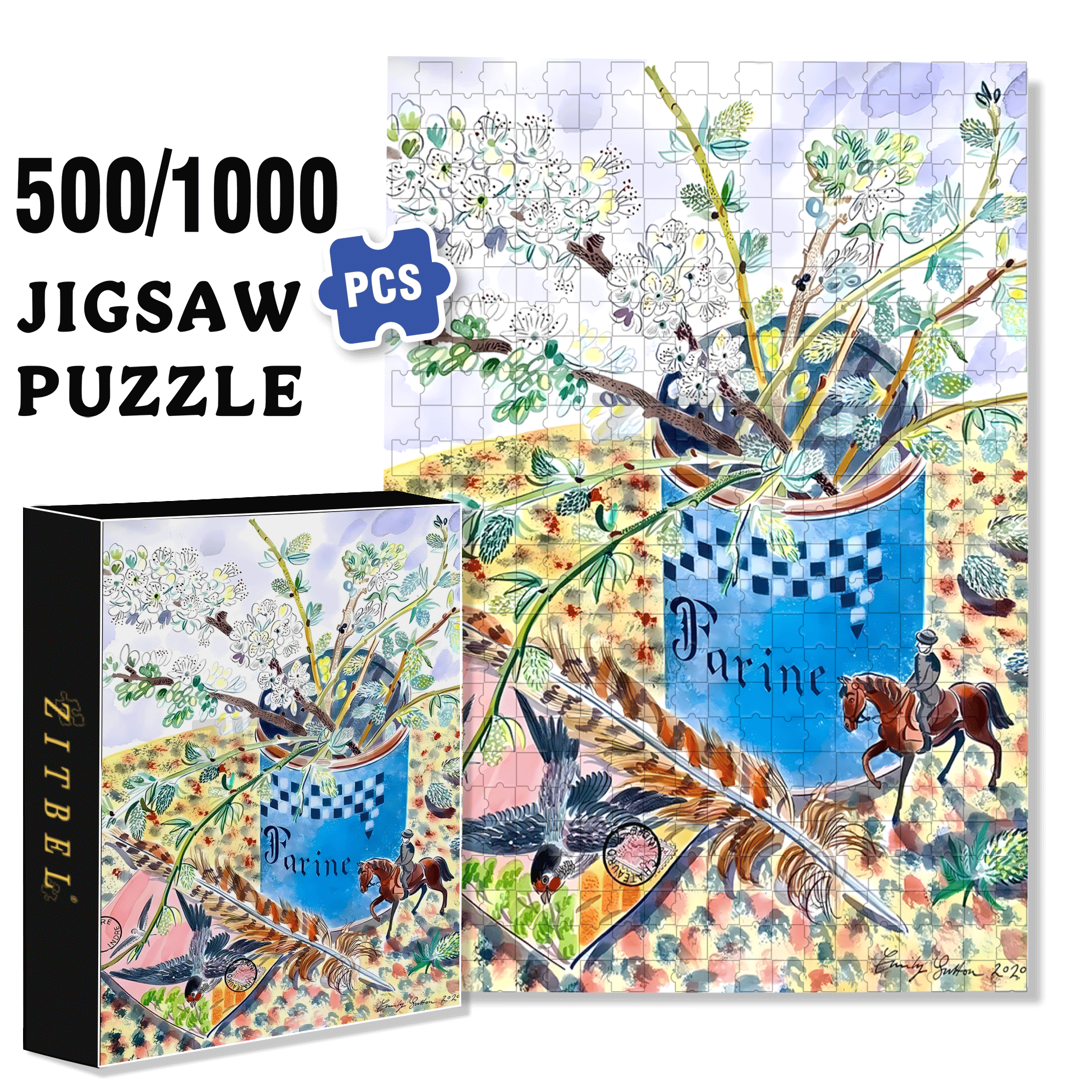 Still Life and Light 7 500pcs/1000pcs Jigsaw Puzzle, Scratch-Resistant, Interactive Family Game & Brain-Boosting DIY Decor, Perfect for Halloween, Christmas & New Year Gifts, Family Puzzle Game
