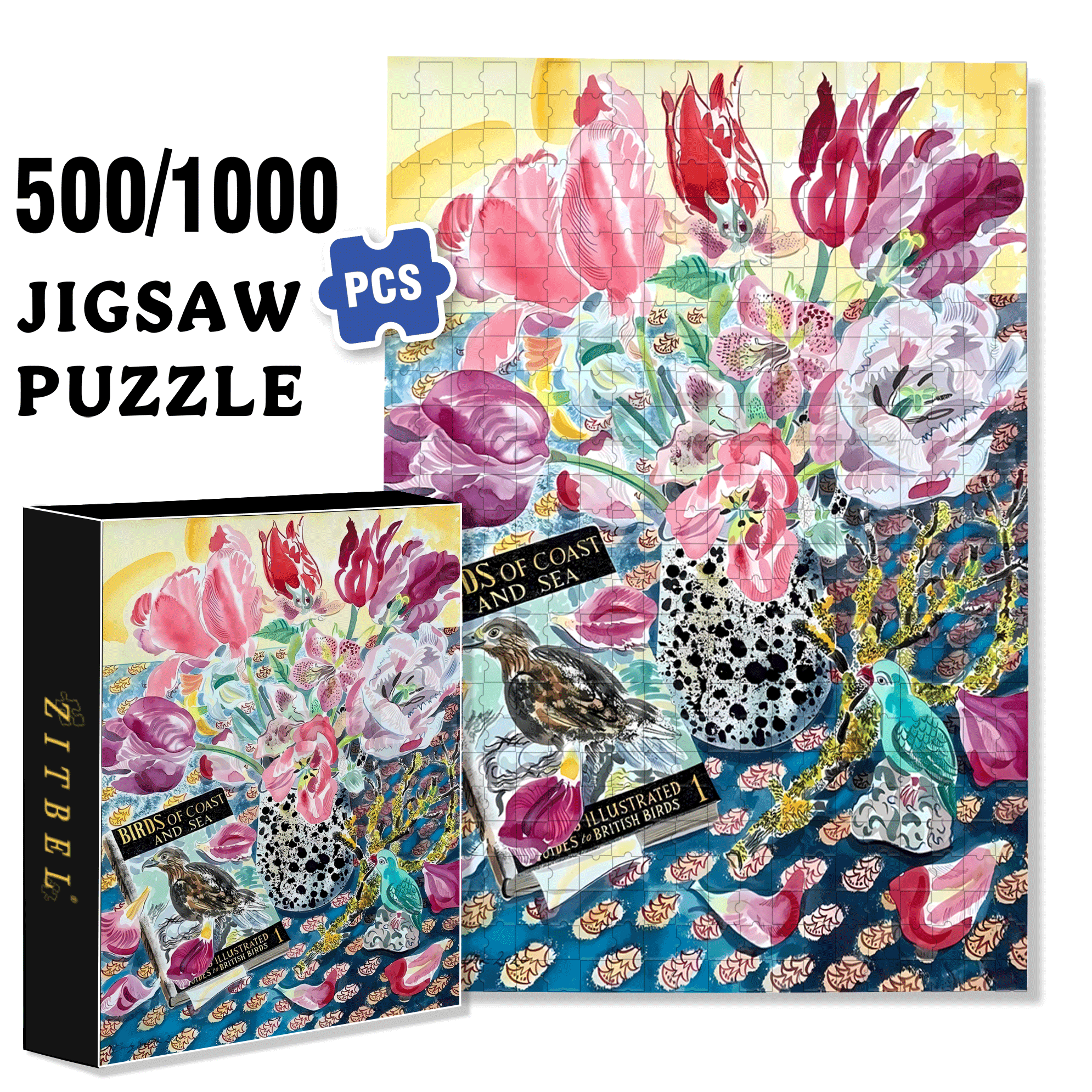 Still Life and Light 9 500pcs/1000pcs Jigsaw Puzzle, Scratch-Resistant, Interactive Family Game & Brain-Boosting DIY Decor, Perfect for Halloween, Christmas & New Year Gifts, Family Puzzle Game