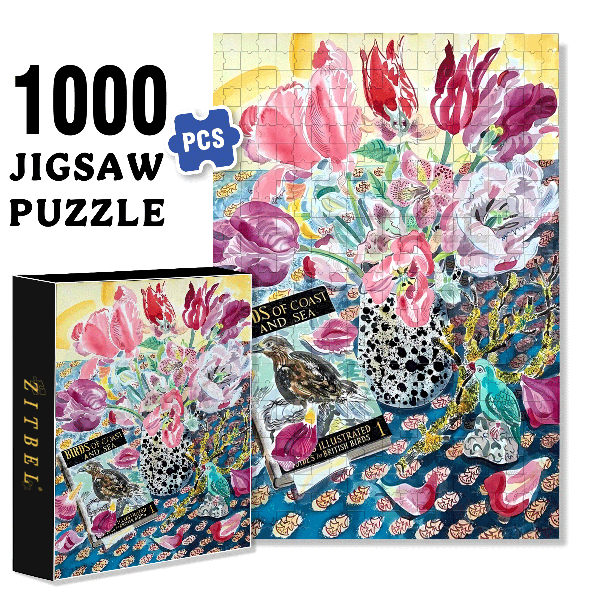 Still Life and Light 9 500pcs/1000pcs Jigsaw Puzzle, Scratch-Resistant, Interactive Family Game & Brain-Boosting DIY Decor, Perfect for Halloween, Christmas & New Year Gifts, Family Puzzle Game