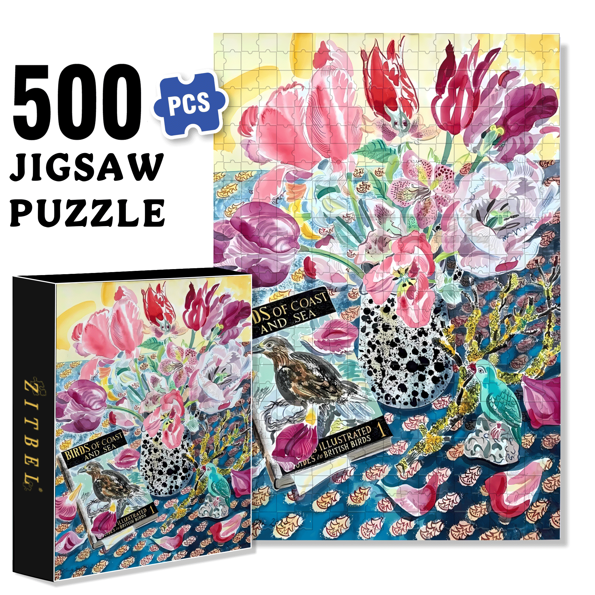Still Life and Light 9 500pcs/1000pcs Jigsaw Puzzle, Scratch-Resistant, Interactive Family Game & Brain-Boosting DIY Decor, Perfect for Halloween, Christmas & New Year Gifts, Family Puzzle Game