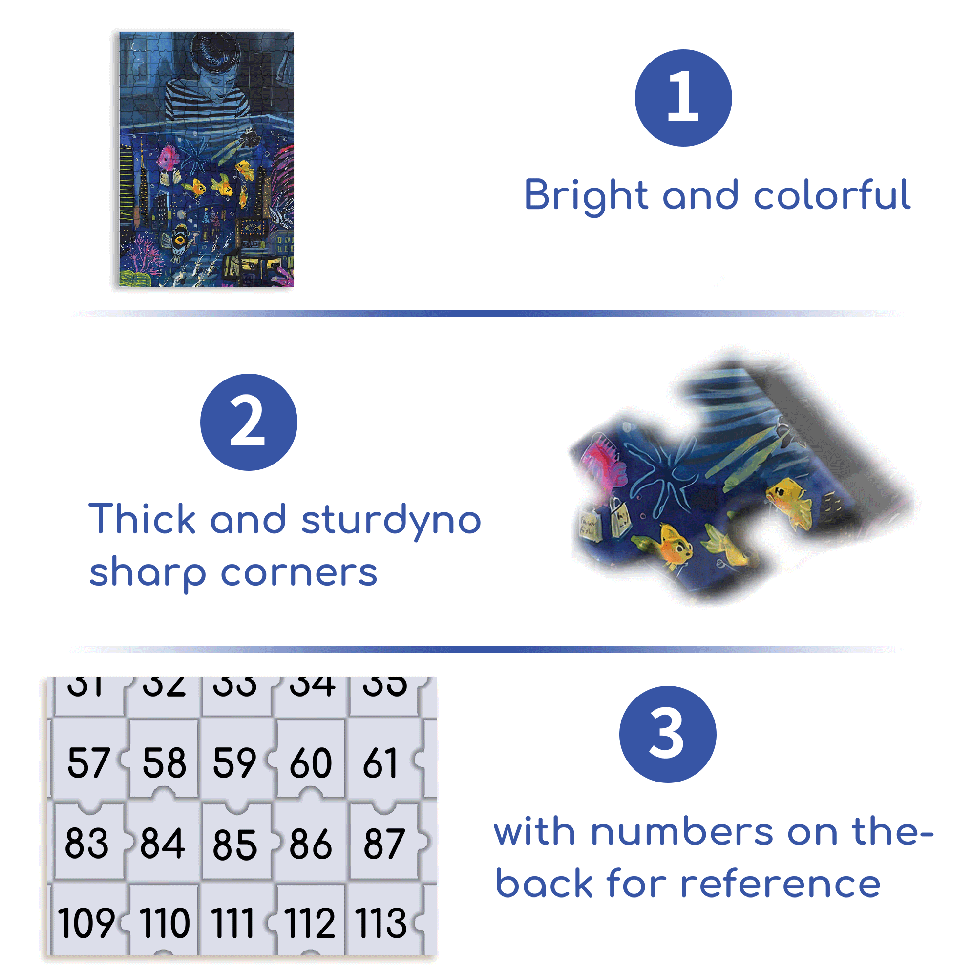 Aquarium Nightlife 500pcs/1000pcs Jigsaw Puzzle, Scratch-Resistant, Interactive Family Game & Brain-Boosting DIY Decor, Perfect for Halloween, Christmas & New Year Gifts, Family Puzzle Game