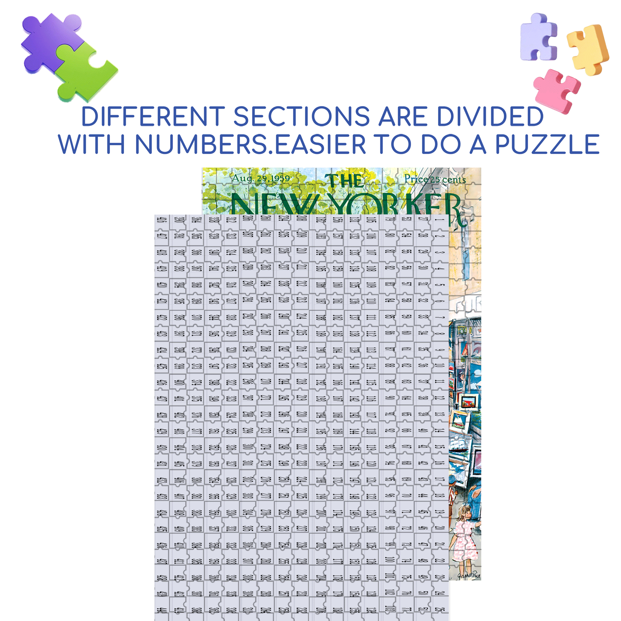 Art Festival 500pcs/1000pcs Jigsaw Puzzle, Scratch-Resistant, Interactive Family Game & Brain-Boosting DIY Decor, Perfect for Halloween, Christmas & New Year Gifts, Family Puzzle Game