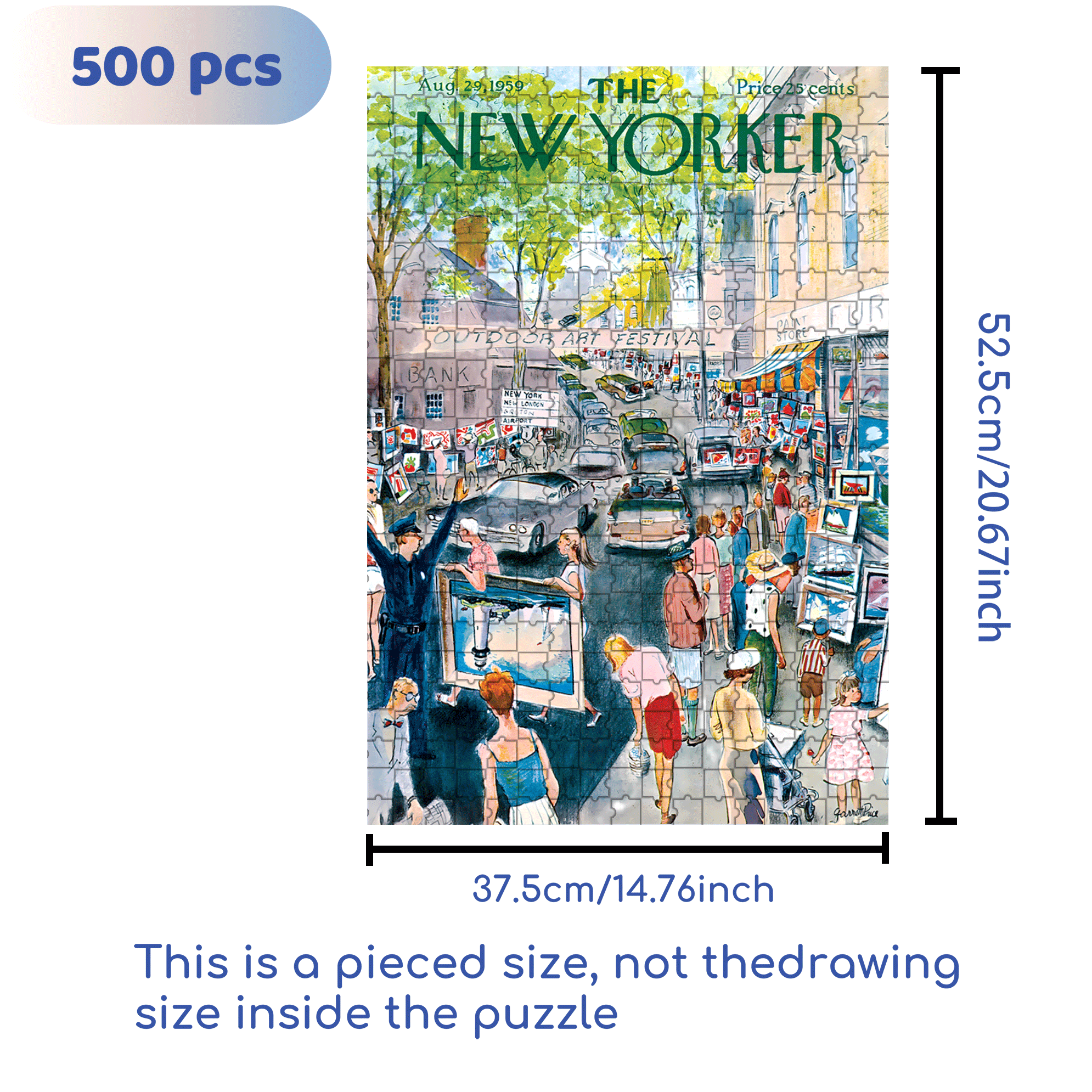 Art Festival 500pcs/1000pcs Jigsaw Puzzle, Scratch-Resistant, Interactive Family Game & Brain-Boosting DIY Decor, Perfect for Halloween, Christmas & New Year Gifts, Family Puzzle Game