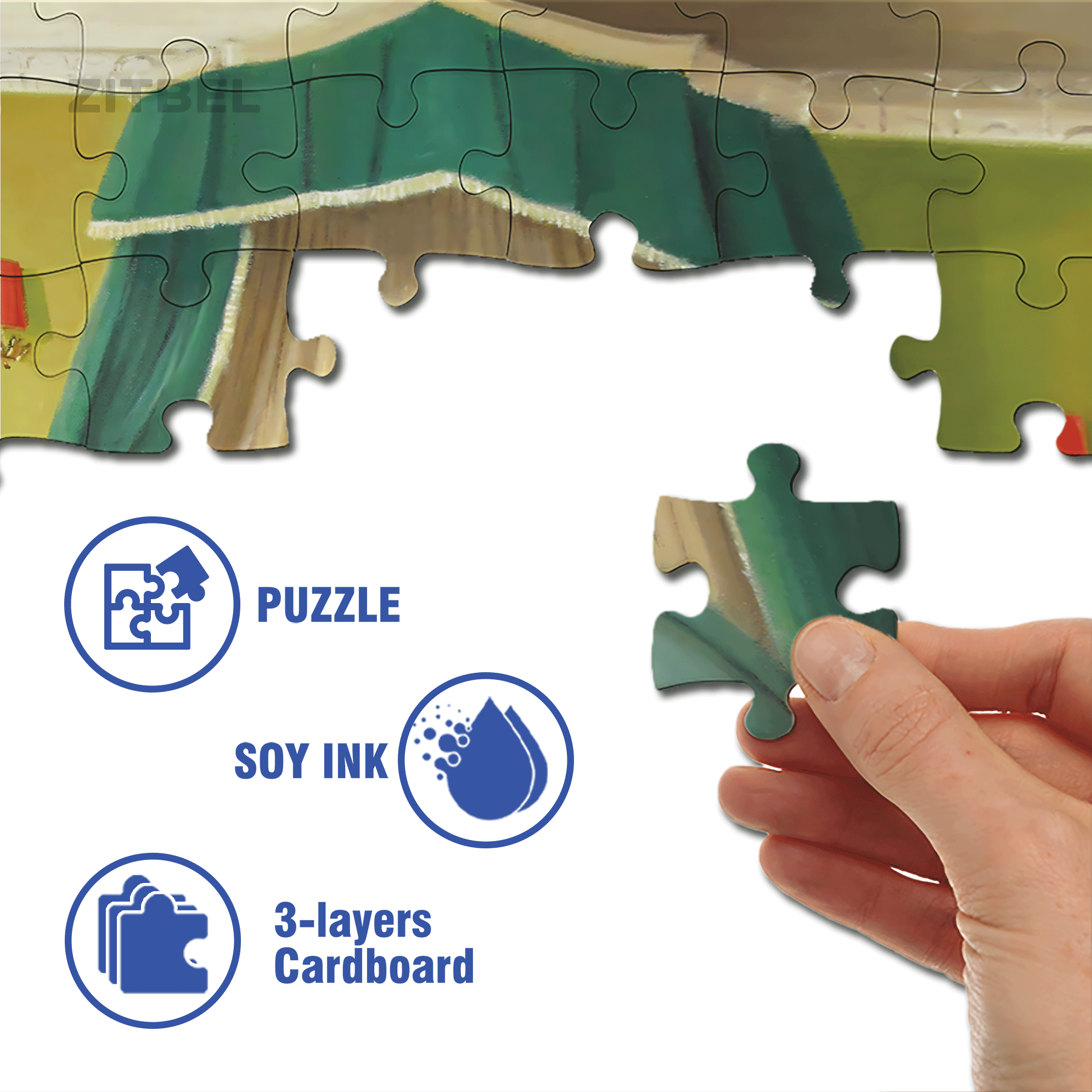 Breakfast in Bed 500pcs/1000pcs Jigsaw Puzzle, Scratch-Resistant, Interactive Family Game & Brain-Boosting DIY Decor, Perfect for Halloween, Christmas & New Year Gifts, Family Puzzle Game