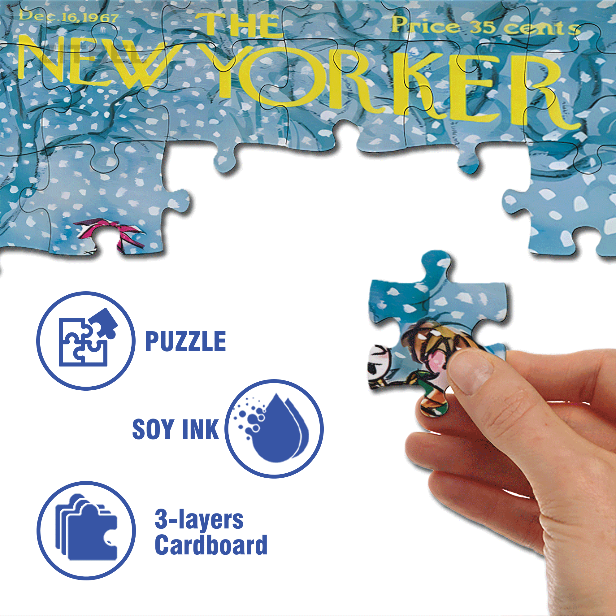 Caroling 500pcs/1000pcs Jigsaw Puzzle, Scratch-Resistant, Interactive Family Game & Brain-Boosting DIY Decor, Perfect for Halloween, Christmas & New Year Gifts, Family Puzzle Game