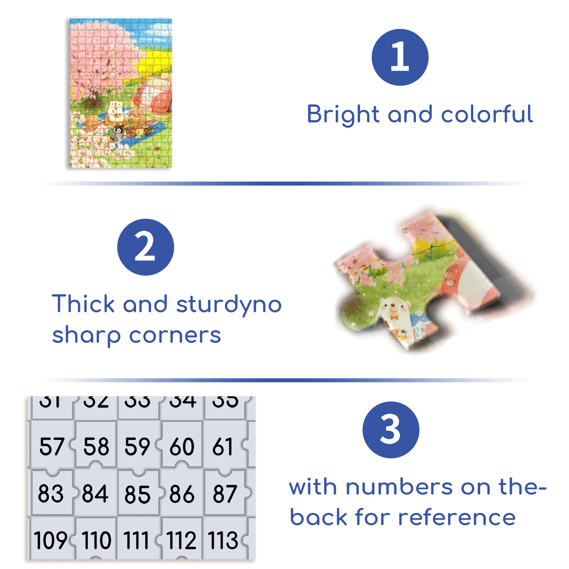 Cherry Blossoms In Spring 500pcs/1000pcs Jigsaw Puzzle, Scratch-Resistant, Interactive Family Game & Brain-Boosting DIY Decor, Perfect for Halloween, Christmas & New Year Gifts, Family Puzzle Game