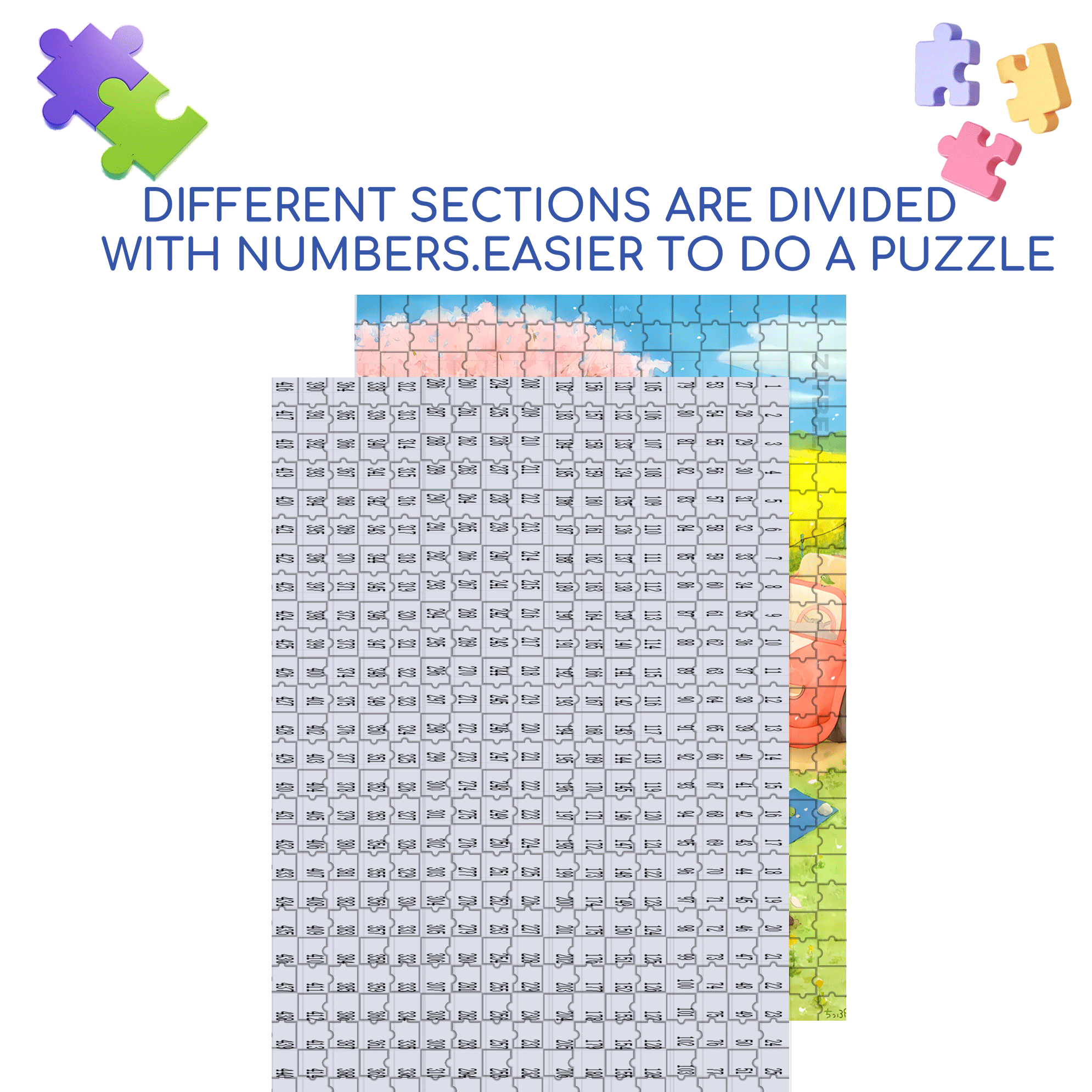 Cherry Blossoms In Spring 500pcs/1000pcs Jigsaw Puzzle, Scratch-Resistant, Interactive Family Game & Brain-Boosting DIY Decor, Perfect for Halloween, Christmas & New Year Gifts, Family Puzzle Game