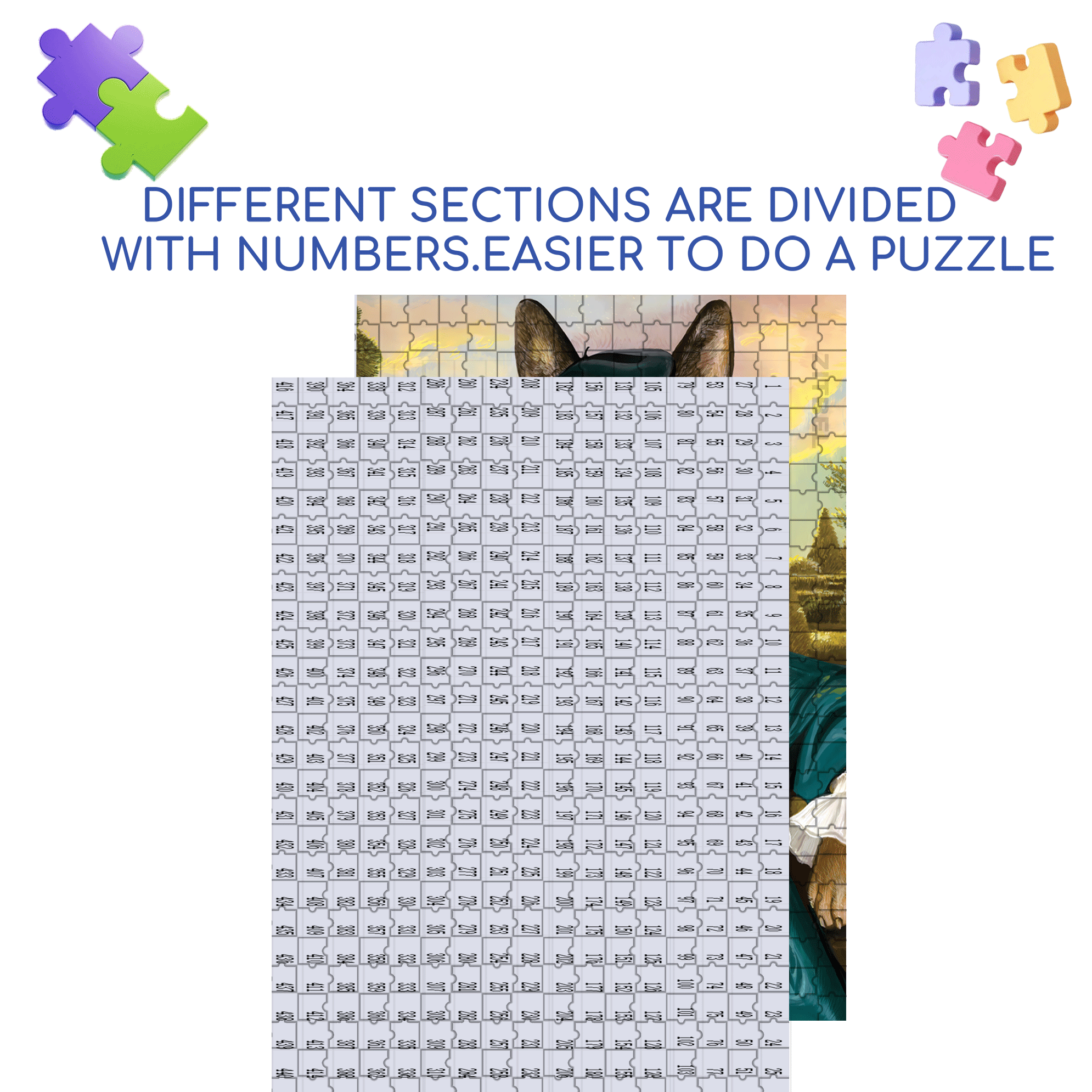 Distinguished Dog 500pcs/1000pcs Jigsaw Puzzle, Scratch-Resistant, Interactive Family Game & Brain-Boosting DIY Decor, Perfect for Halloween, Christmas & New Year Gifts, Family Puzzle Game