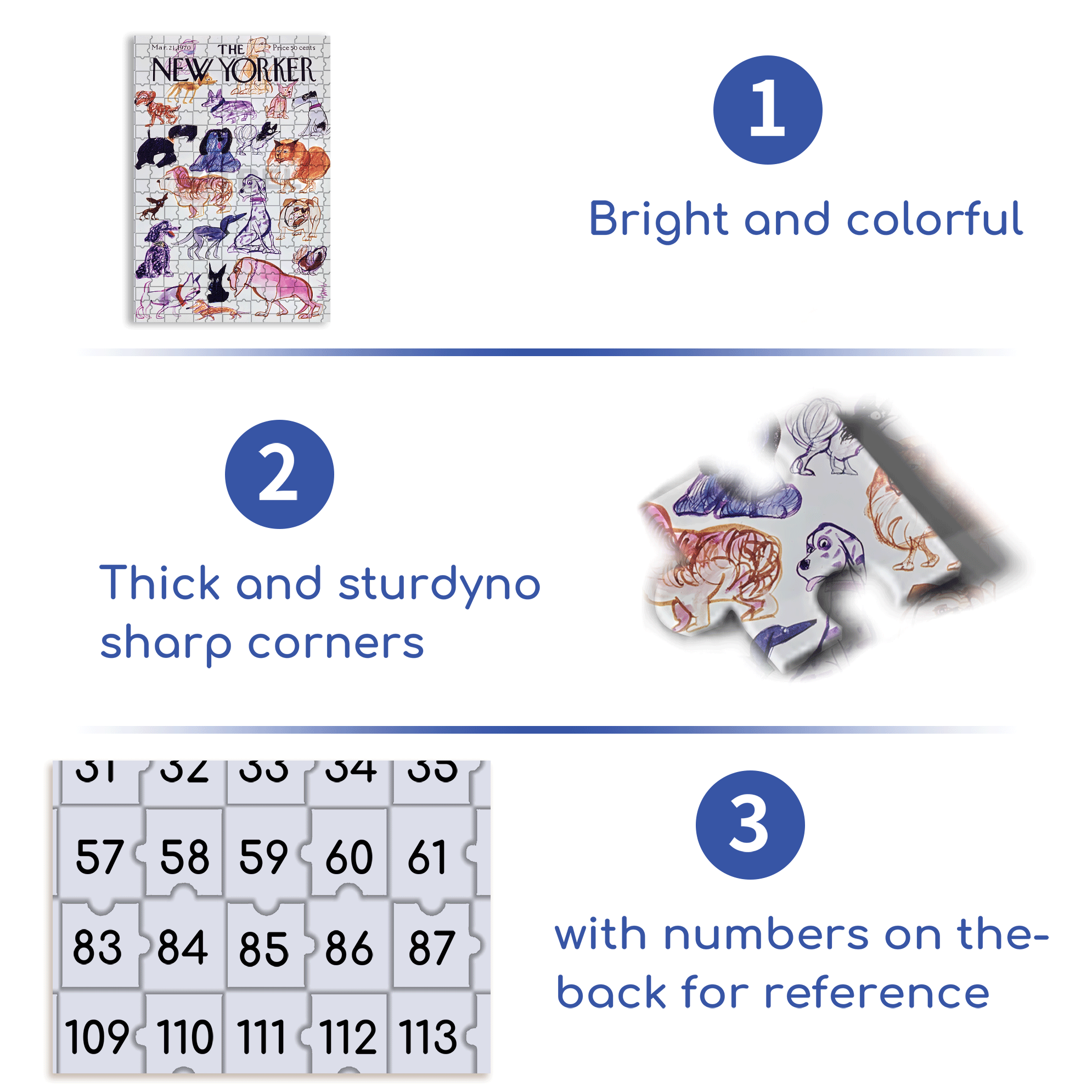 Doggies 500pcs/1000pcs Jigsaw Puzzle, Scratch-Resistant, Interactive Family Game & Brain-Boosting DIY Decor, Perfect for Halloween, Christmas & New Year Gifts, Family Puzzle Game