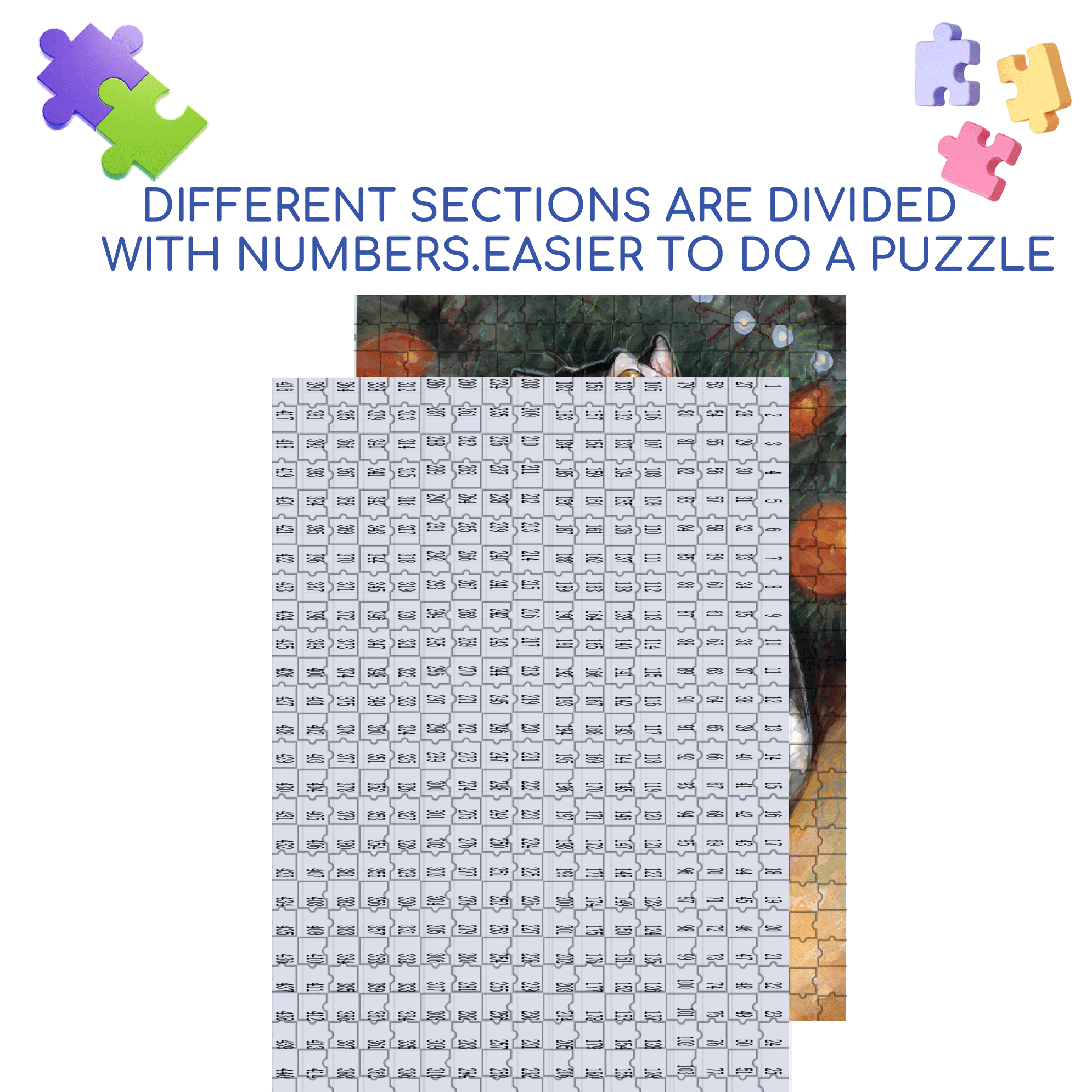 Go on, open it! 500pcs/1000pcs Jigsaw Puzzle, Scratch-Resistant, Interactive Family Game & Brain-Boosting DIY Decor, Perfect for Halloween, Christmas & New Year Gifts, Family Puzzle Game