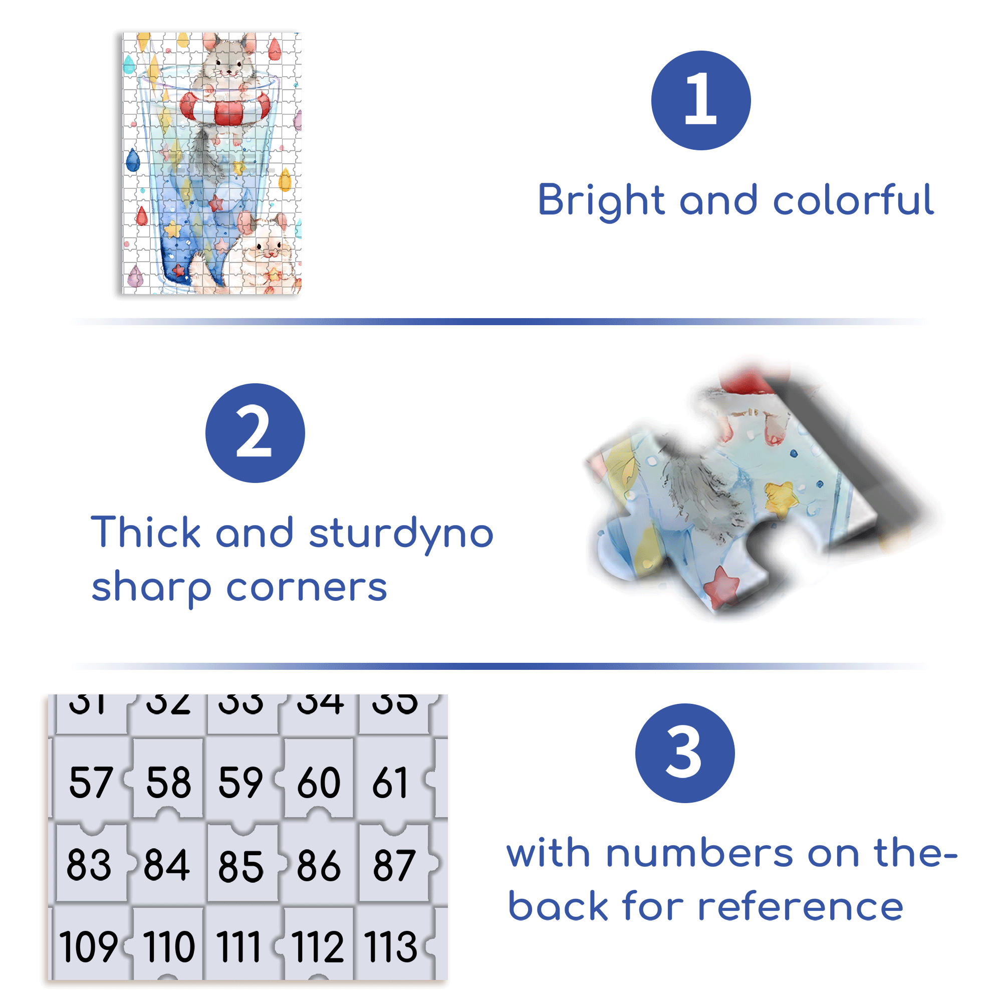 Hamster's Happiness 500pcs/1000pcs Jigsaw Puzzle, Scratch-Resistant, Interactive Family Game & Brain-Boosting DIY Decor, Perfect for Halloween, Christmas & New Year Gifts, Family Puzzle Game