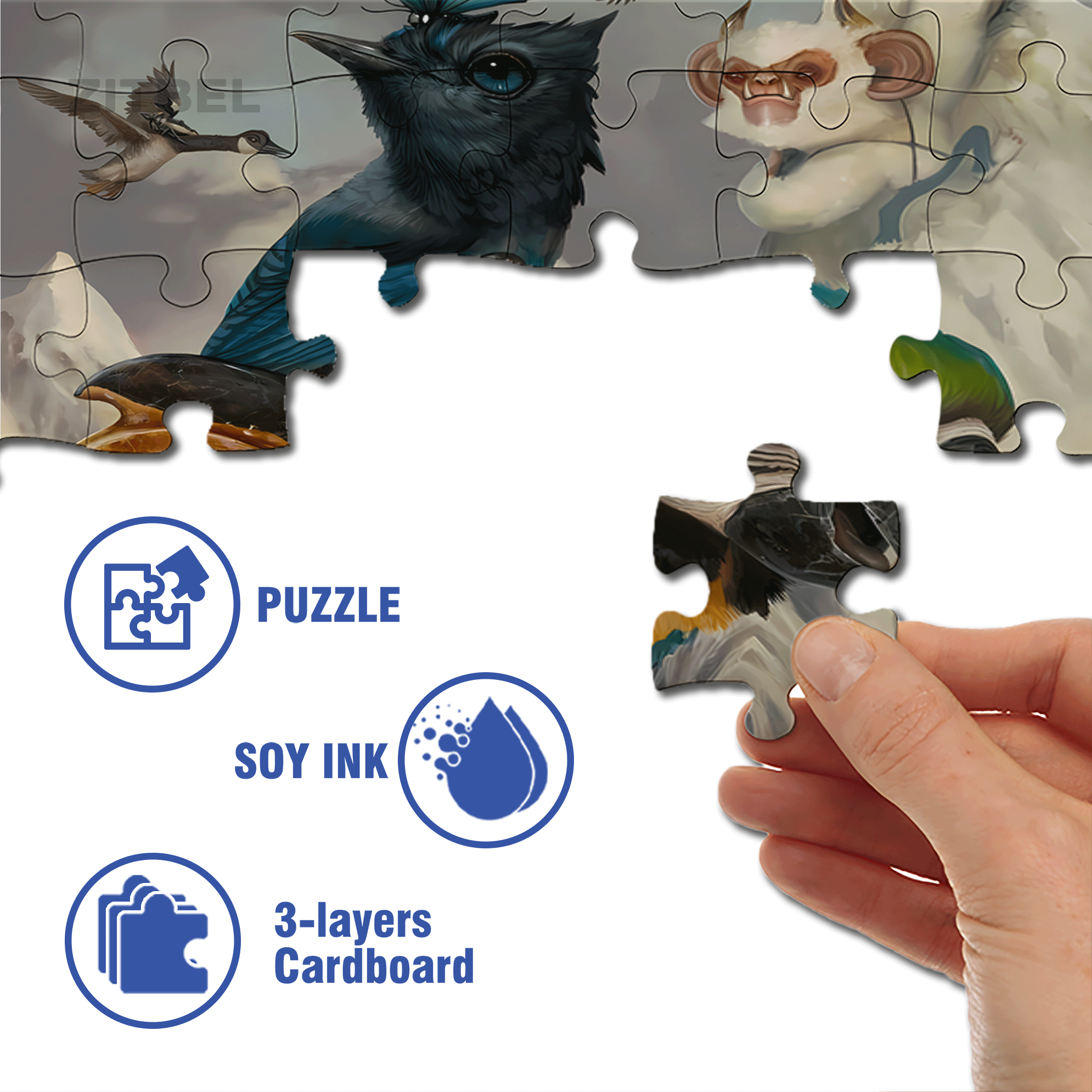 Legendary 500pcs/1000pcs Jigsaw Puzzle, Scratch-Resistant, Interactive Family Game & Brain-Boosting DIY Decor, Perfect for Halloween, Christmas & New Year Gifts, Family Puzzle Game