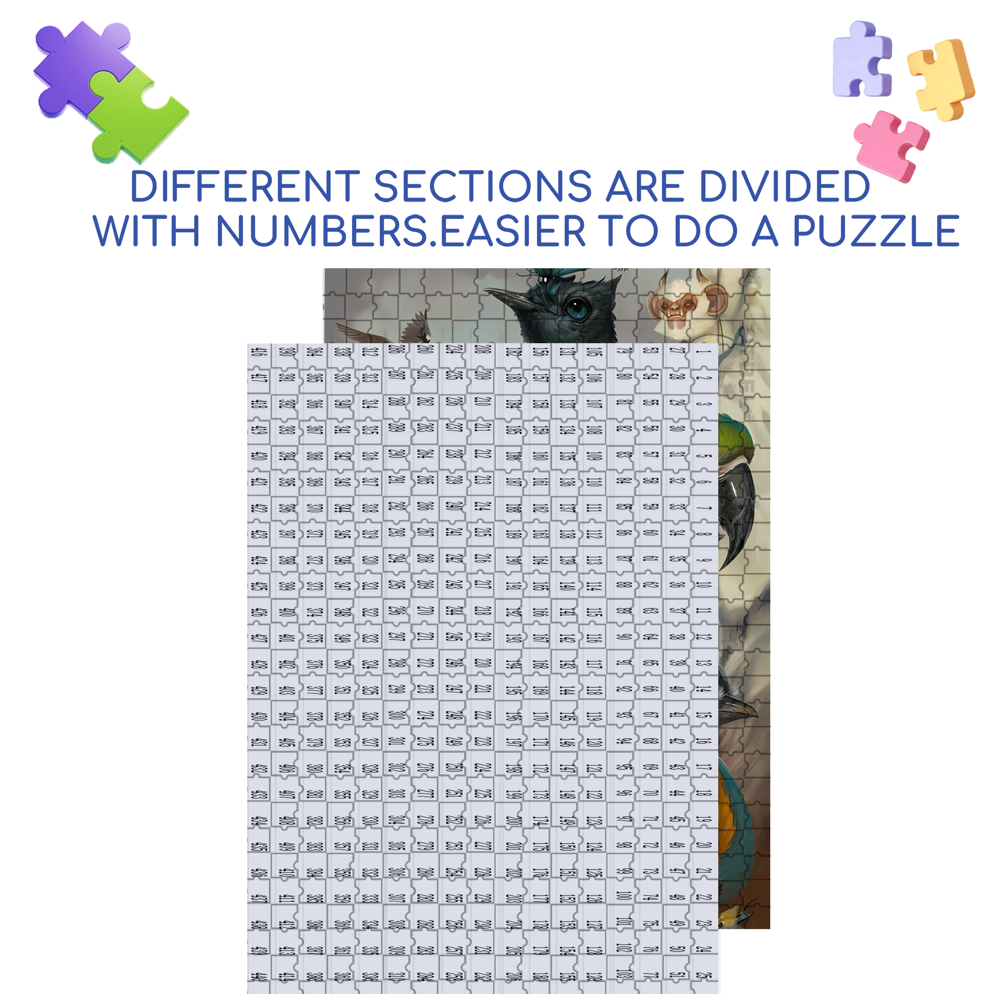 Legendary 500pcs/1000pcs Jigsaw Puzzle, Scratch-Resistant, Interactive Family Game & Brain-Boosting DIY Decor, Perfect for Halloween, Christmas & New Year Gifts, Family Puzzle Game