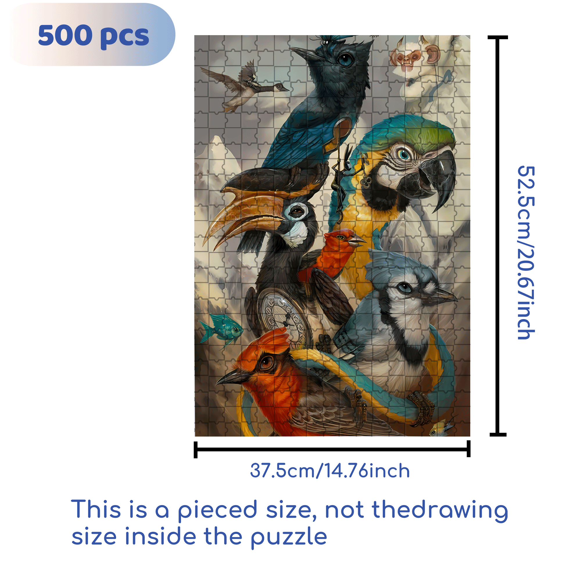 Legendary 500pcs/1000pcs Jigsaw Puzzle, Scratch-Resistant, Interactive Family Game & Brain-Boosting DIY Decor, Perfect for Halloween, Christmas & New Year Gifts, Family Puzzle Game
