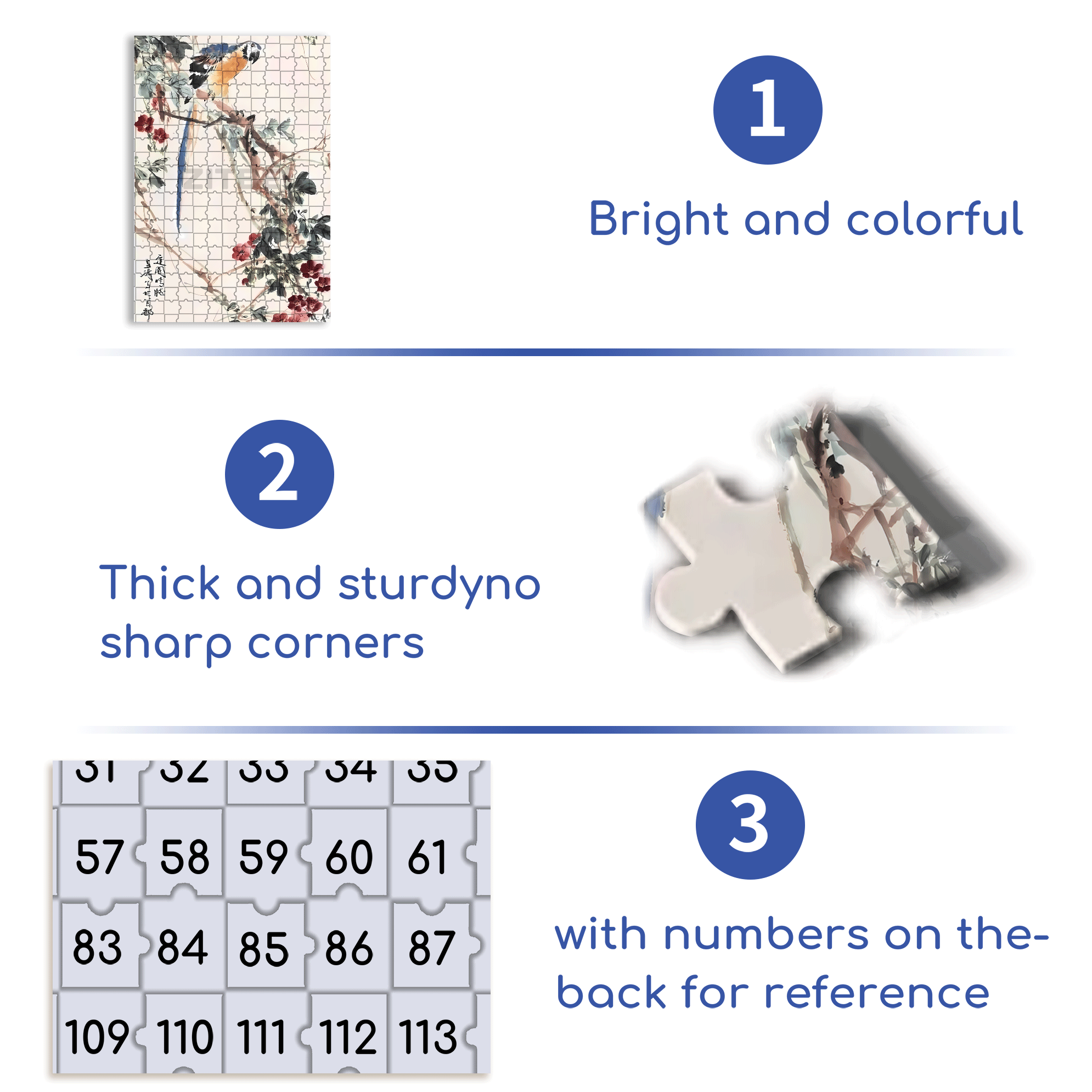 Macaw On A Branch 500pcs/1000pcs Jigsaw Puzzle, Scratch-Resistant, Interactive Family Game & Brain-Boosting DIY Decor, Perfect for Halloween, Christmas & New Year Gifts, Family Puzzle Game