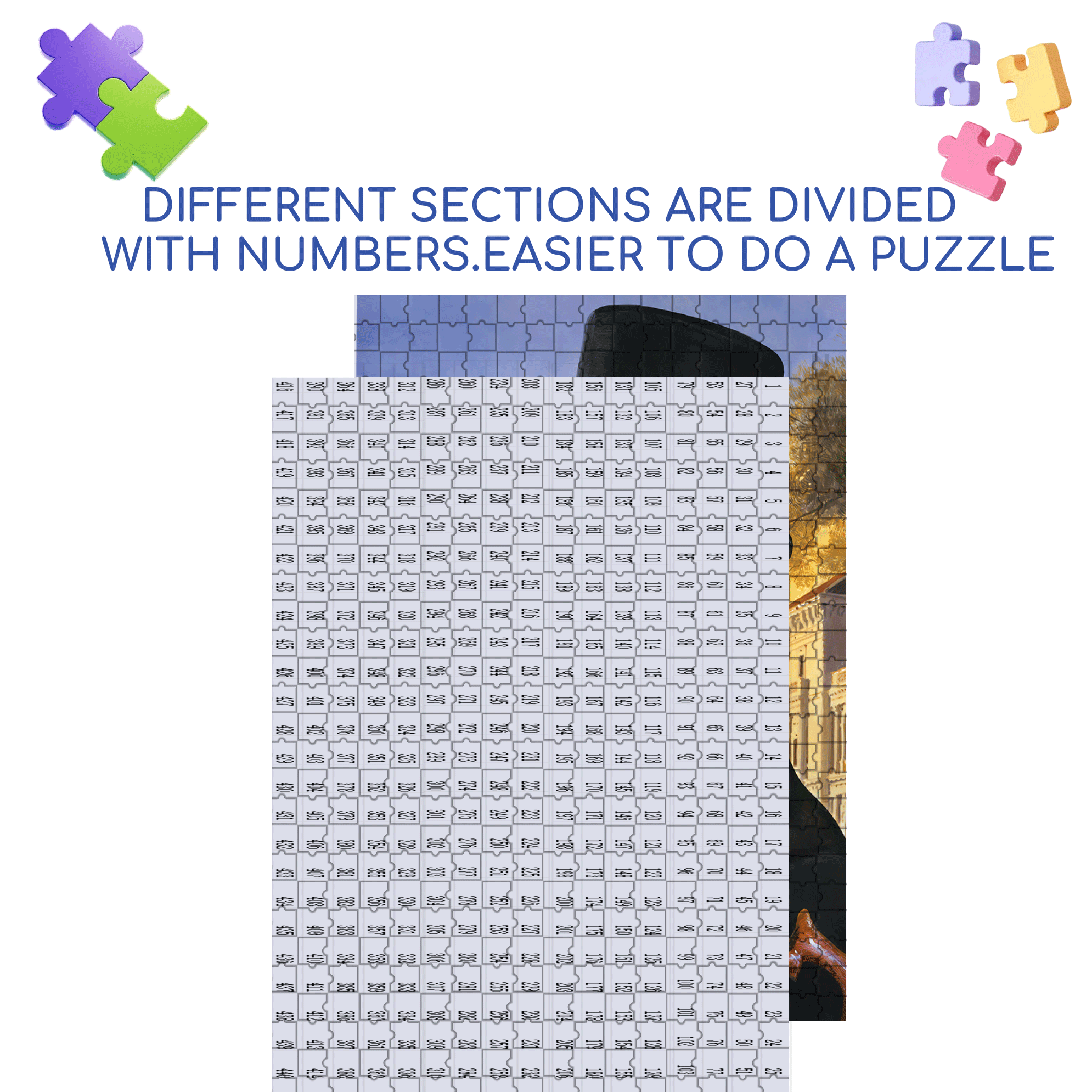 Posh Pup 500pcs/1000pcs Jigsaw Puzzle, Scratch-Resistant, Interactive Family Game & Brain-Boosting DIY Decor, Perfect for Halloween, Christmas & New Year Gifts, Family Puzzle Game