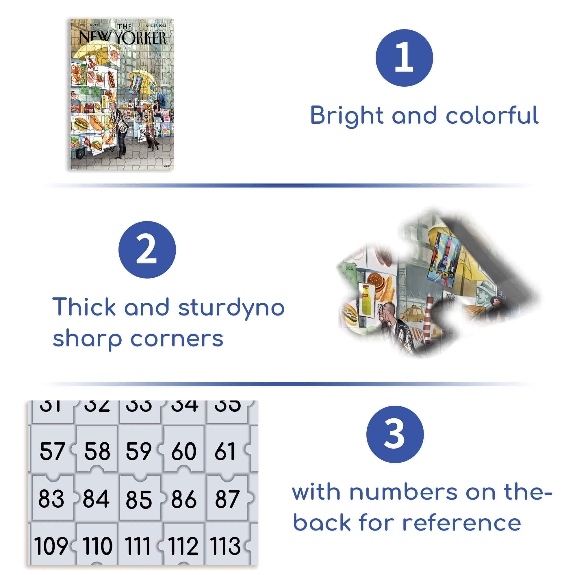Sidewalk Connoisseurs 500pcs/1000pcs Jigsaw Puzzle, Scratch-Resistant, Interactive Family Game & Brain-Boosting DIY Decor, Perfect for Halloween, Christmas & New Year Gifts, Family Puzzle Game