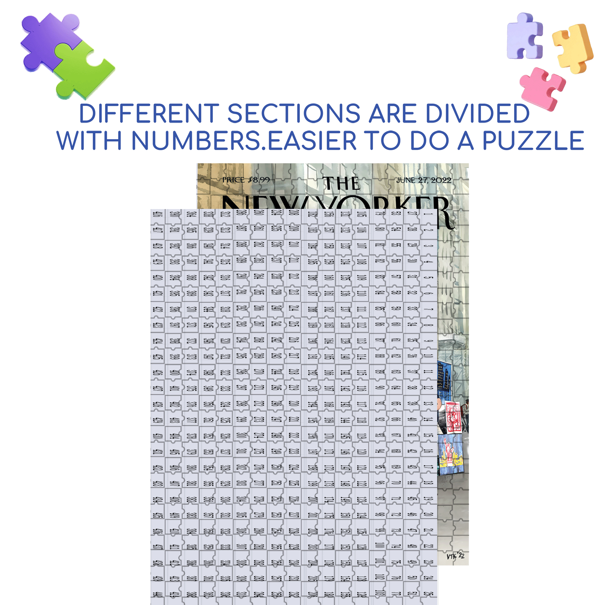 Sidewalk Connoisseurs 500pcs/1000pcs Jigsaw Puzzle, Scratch-Resistant, Interactive Family Game & Brain-Boosting DIY Decor, Perfect for Halloween, Christmas & New Year Gifts, Family Puzzle Game