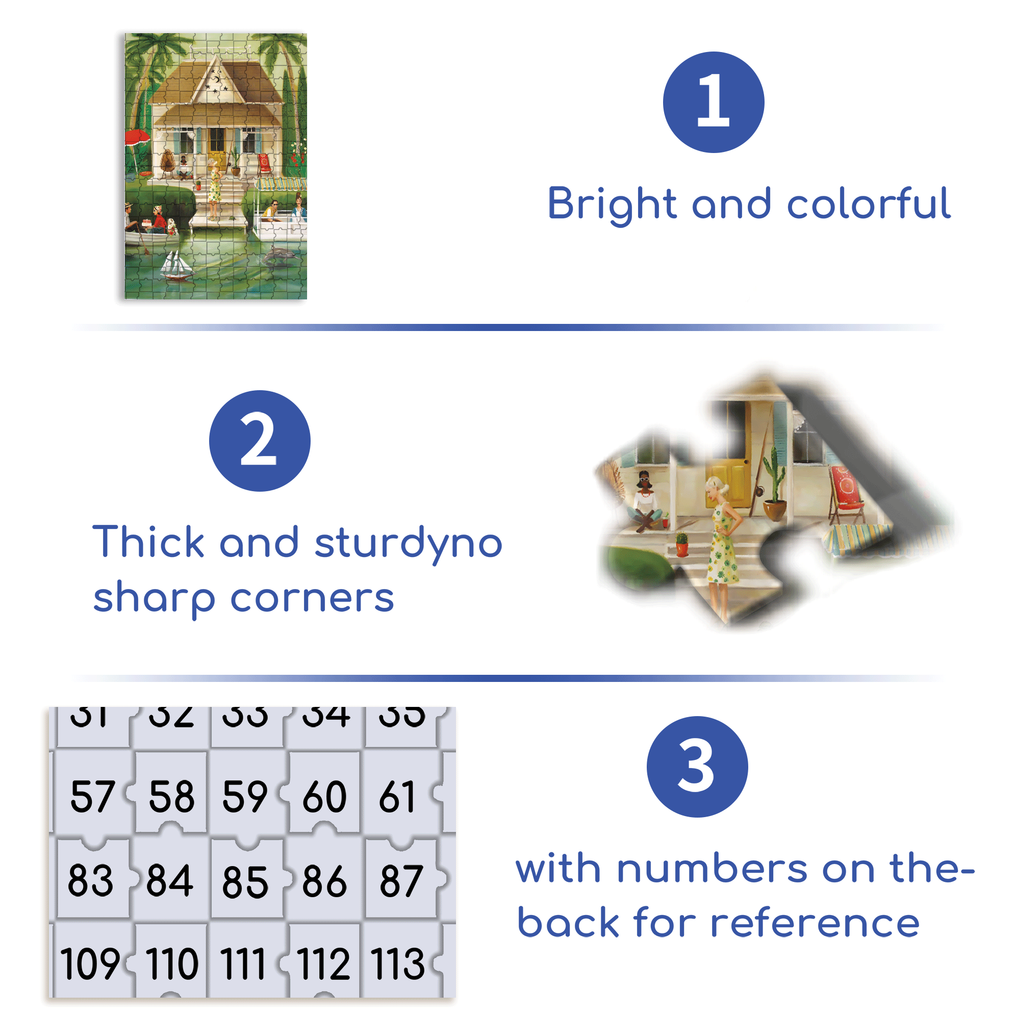 Splendid Summer Home 500pcs/1000pcs Jigsaw Puzzle, Scratch-Resistant, Interactive Family Game & Brain-Boosting DIY Decor, Perfect for Halloween, Christmas & New Year Gifts, Family Puzzle Game