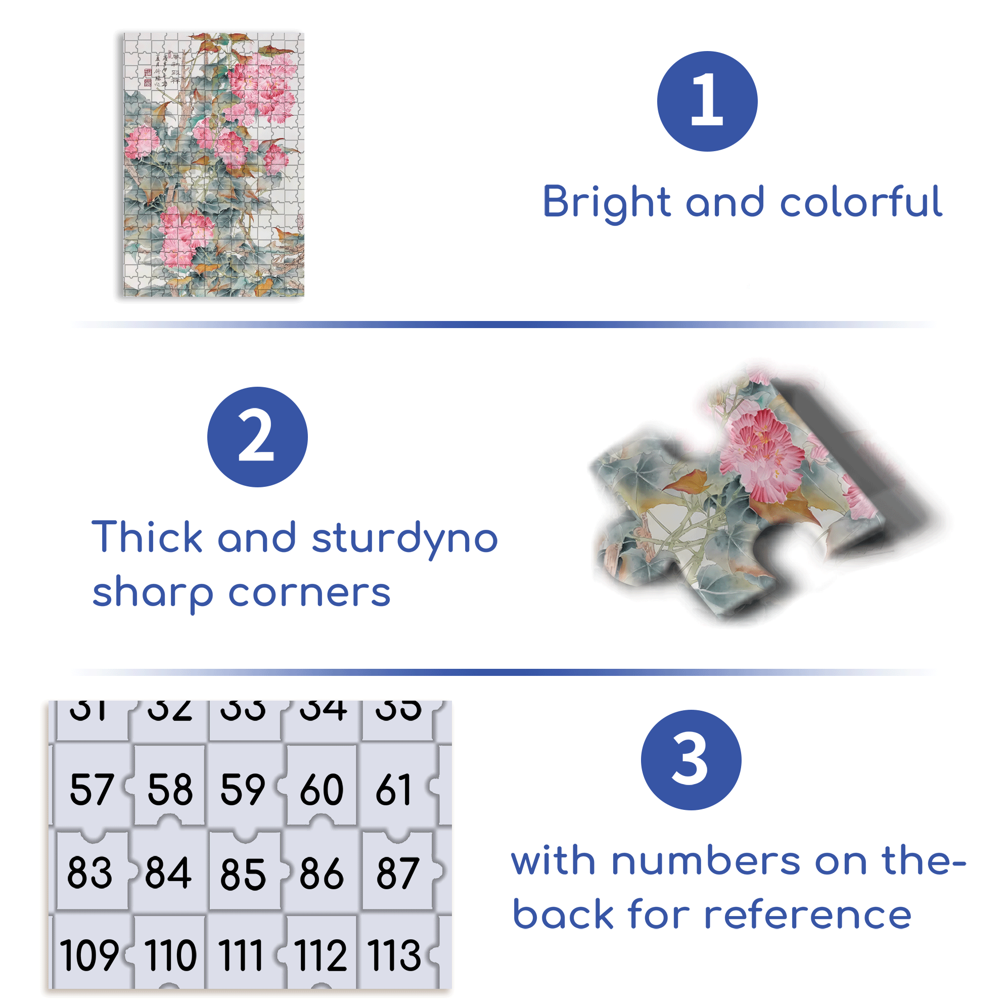 Spring Flowers 2 500pcs/1000pcs Jigsaw Puzzle, Scratch-Resistant, Interactive Family Game & Brain-Boosting DIY Decor, Perfect for Halloween, Christmas & New Year Gifts, Family Puzzle Game