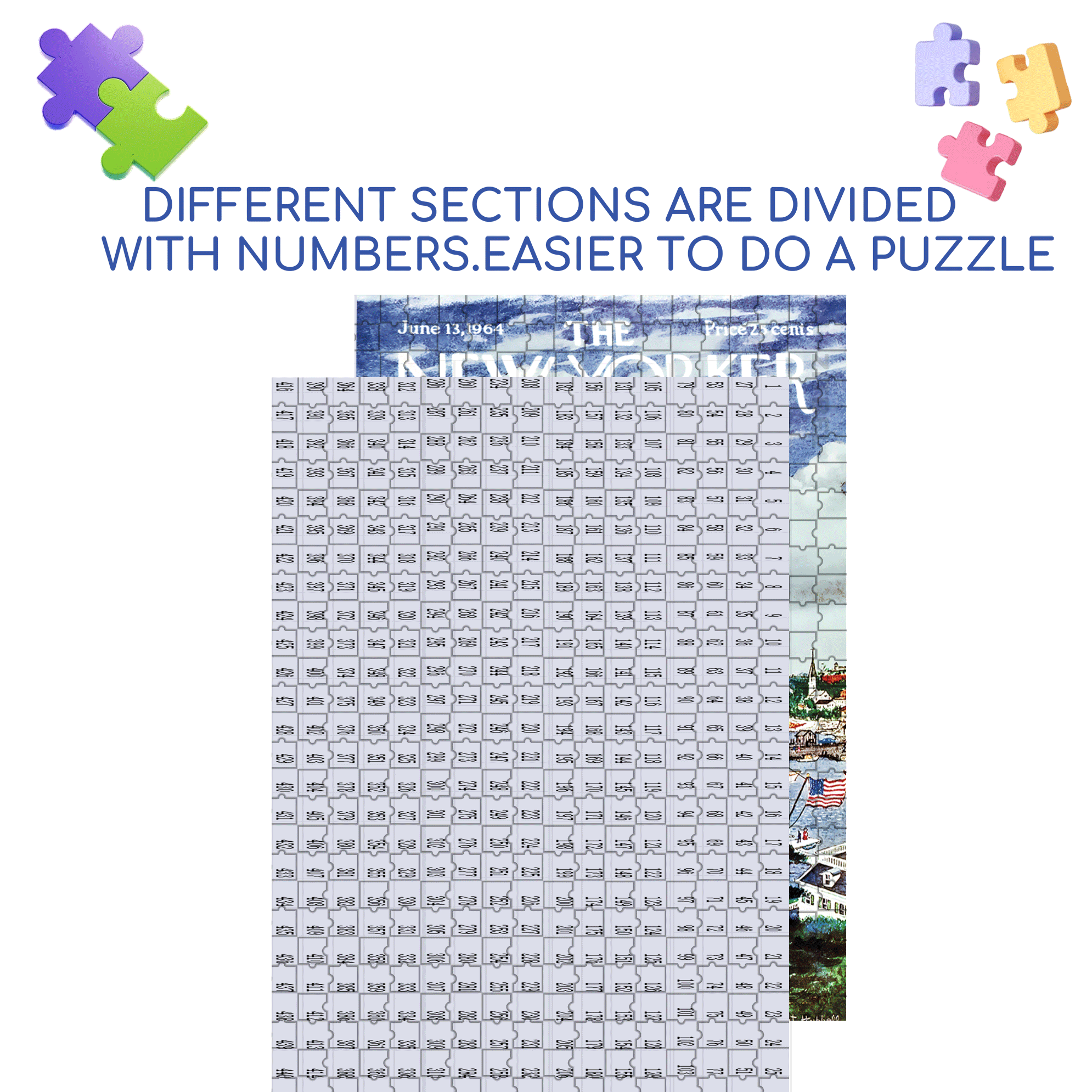 Steady Breeze 500pcs/1000pcs Jigsaw Puzzle, Scratch-Resistant, Interactive Family Game & Brain-Boosting DIY Decor, Perfect for Halloween, Christmas & New Year Gifts, Family Puzzle Game