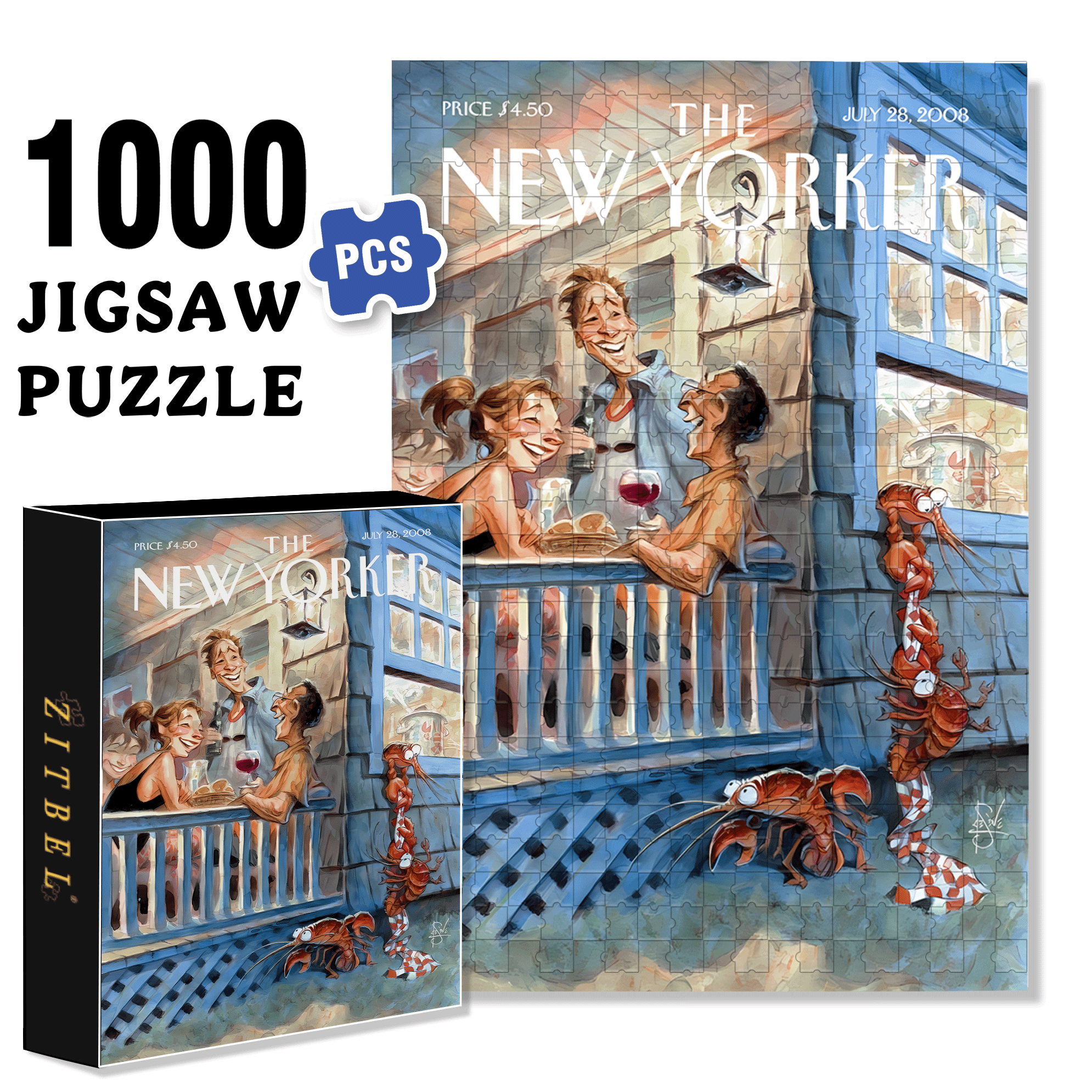 Summer Getaway 500pcs/1000pcs Jigsaw Puzzle, Scratch-Resistant, Interactive Family Game & Brain-Boosting DIY Decor, Perfect for Halloween, Christmas & New Year Gifts, Family Puzzle Game