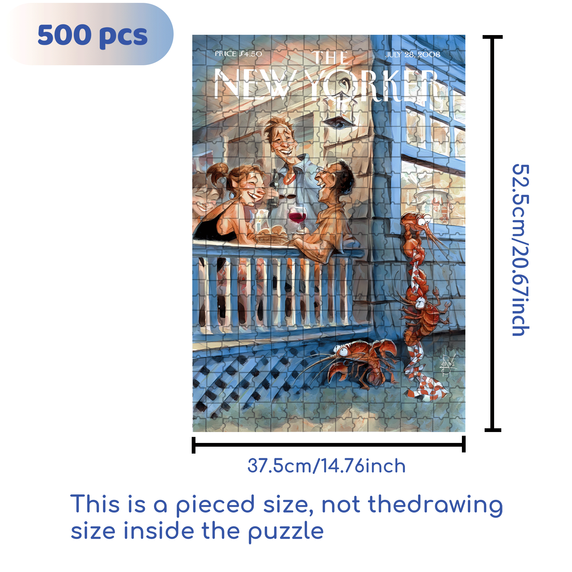 Summer Getaway 500pcs/1000pcs Jigsaw Puzzle, Scratch-Resistant, Interactive Family Game & Brain-Boosting DIY Decor, Perfect for Halloween, Christmas & New Year Gifts, Family Puzzle Game