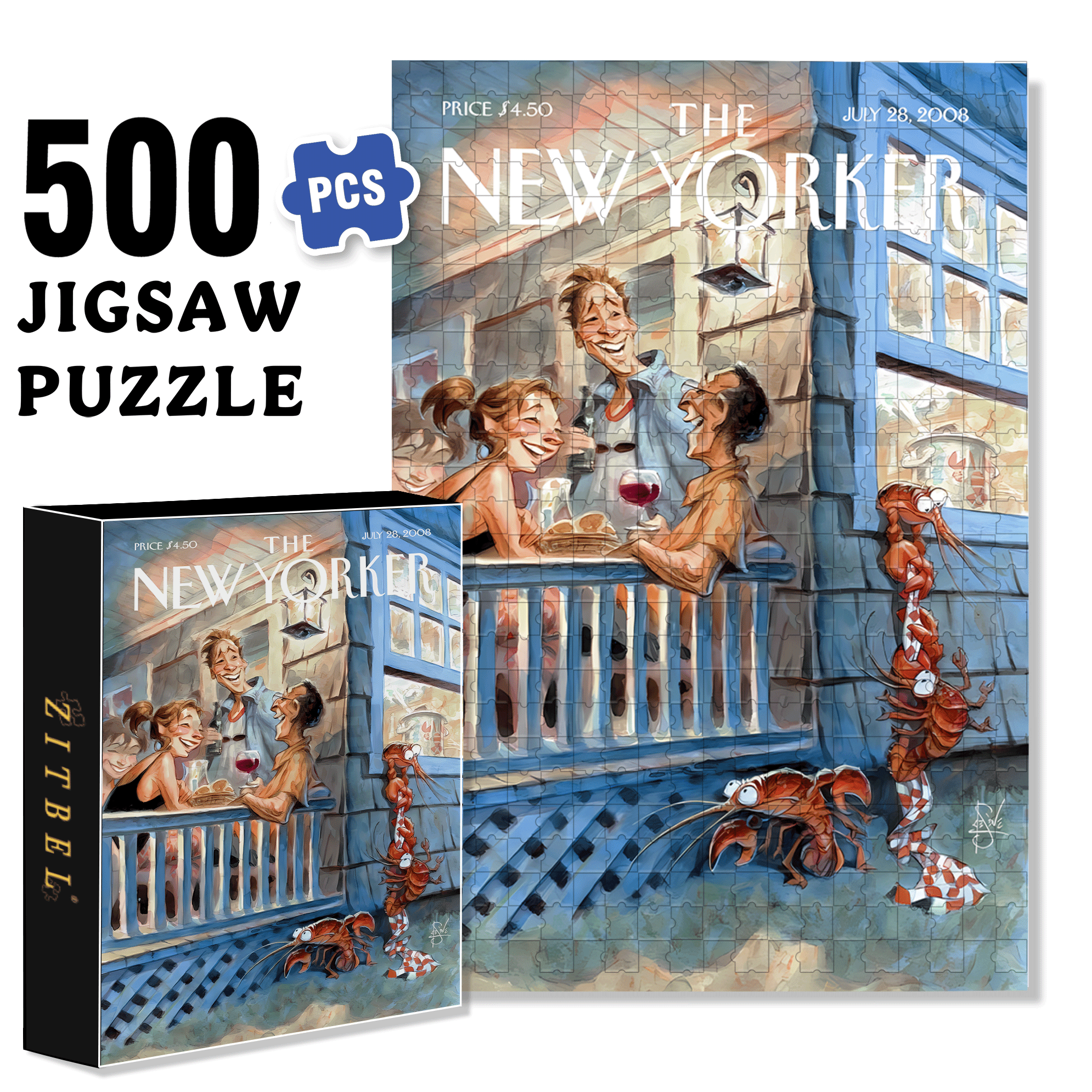 Summer Getaway 500pcs/1000pcs Jigsaw Puzzle, Scratch-Resistant, Interactive Family Game & Brain-Boosting DIY Decor, Perfect for Halloween, Christmas & New Year Gifts, Family Puzzle Game