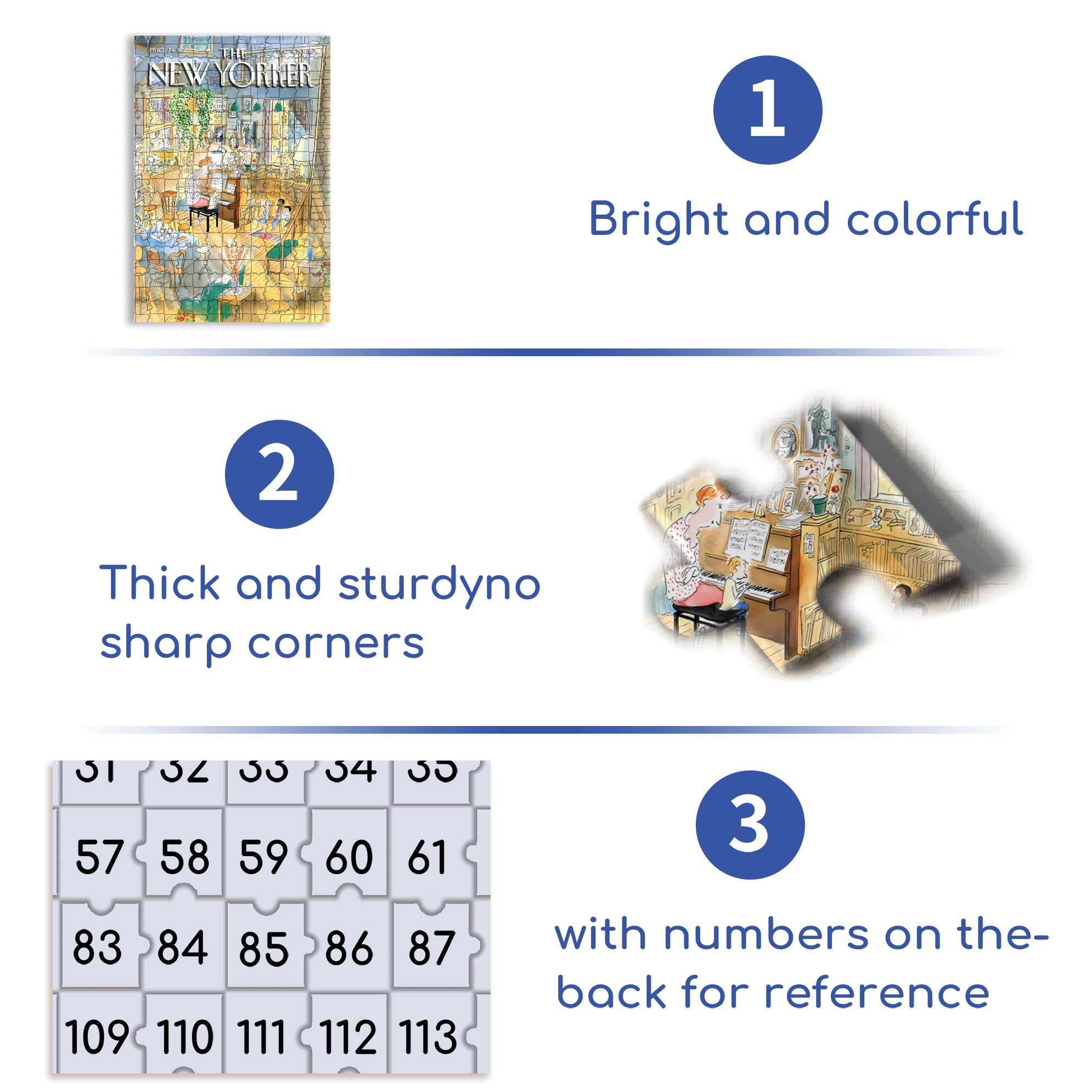 The Piano Lesson 500pcs/1000pcs Jigsaw Puzzle, Scratch-Resistant, Interactive Family Game & Brain-Boosting DIY Decor, Perfect for Halloween, Christmas & New Year Gifts, Family Puzzle Game