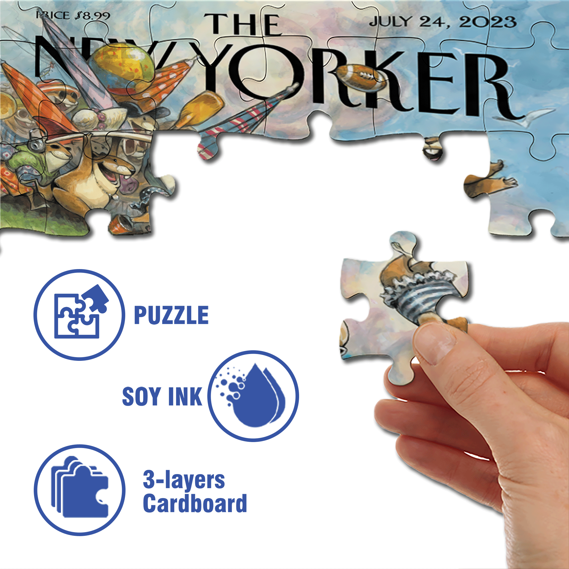 To the Sea! 500pcs/1000pcs Jigsaw Puzzle, Scratch-Resistant, Interactive Family Game & Brain-Boosting DIY Decor, Perfect for Halloween, Christmas & New Year Gifts, Family Puzzle Game
