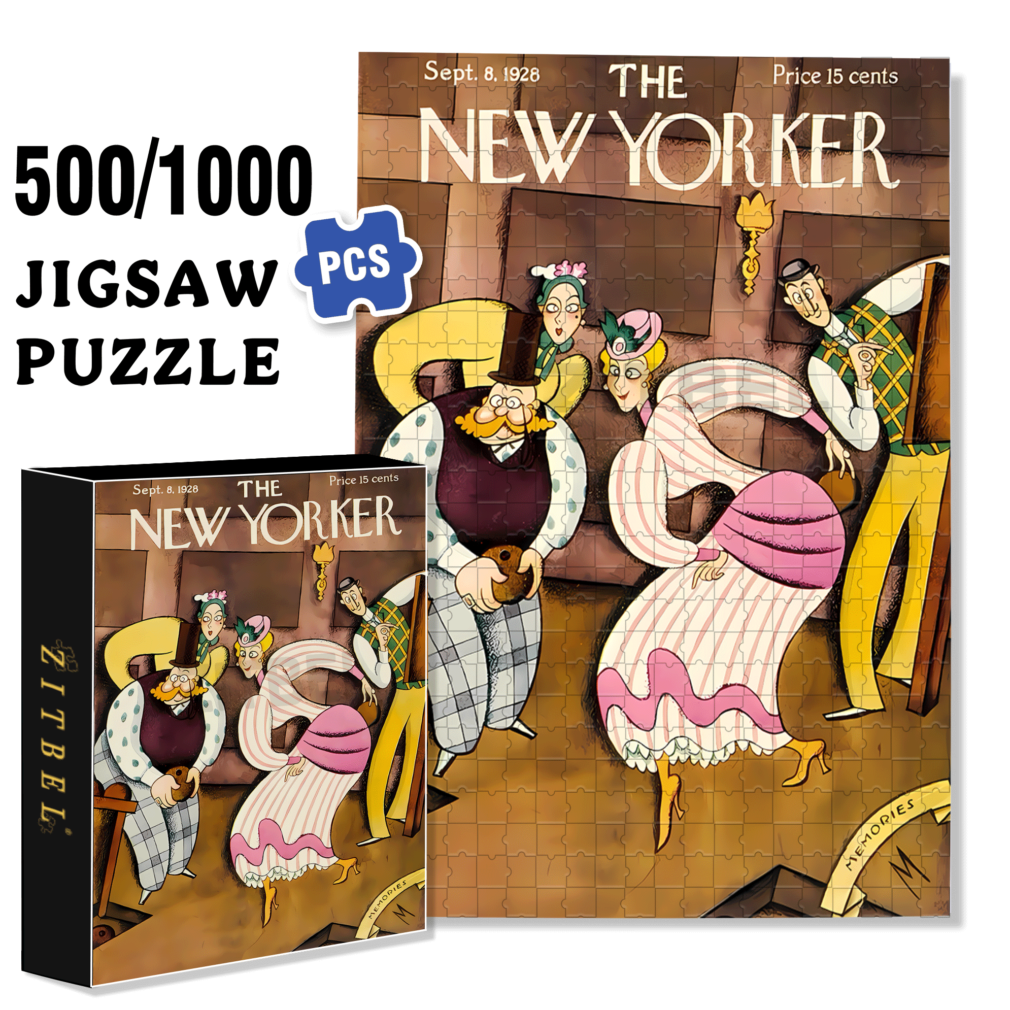 Bowling Master 500pcs/1000pcs Jigsaw Puzzle, Scratch-Resistant, Interactive Family Game & Brain-Boosting DIY Decor, Perfect for Halloween, Christmas & New Year Gifts, Family Puzzle Game