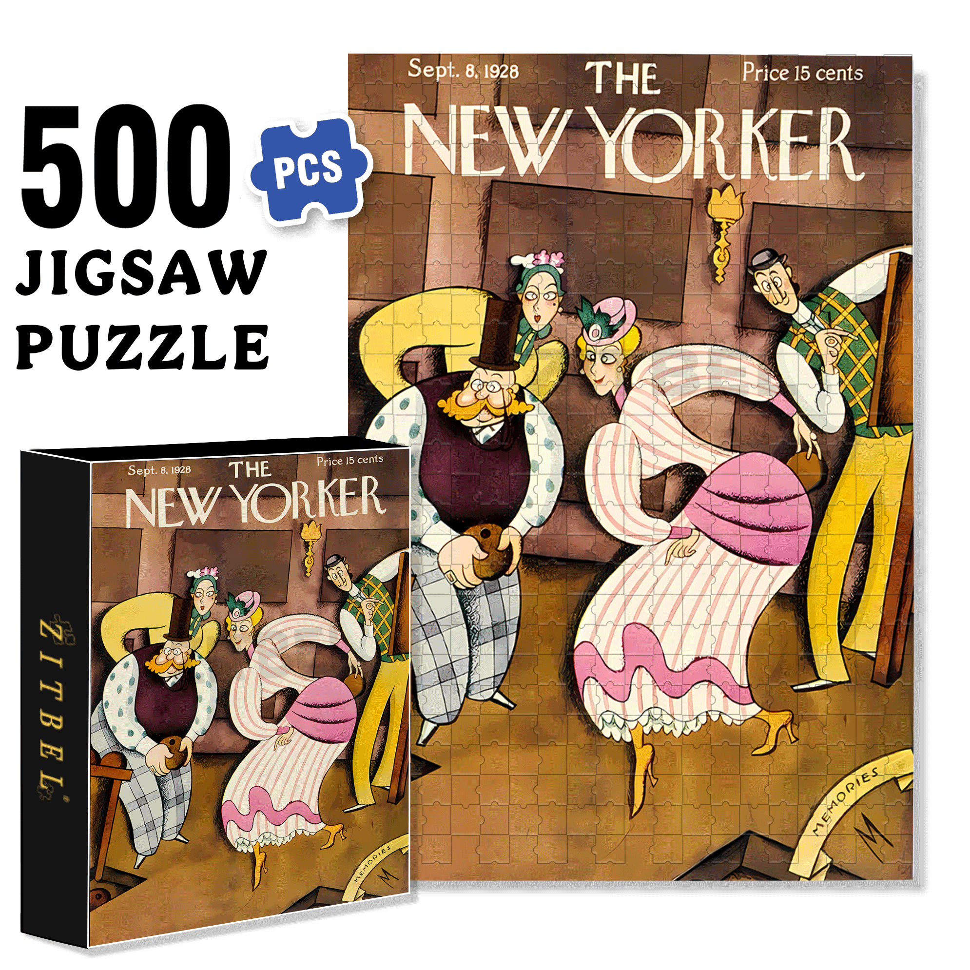 Bowling Master 500pcs/1000pcs Jigsaw Puzzle, Scratch-Resistant, Interactive Family Game & Brain-Boosting DIY Decor, Perfect for Halloween, Christmas & New Year Gifts, Family Puzzle Game