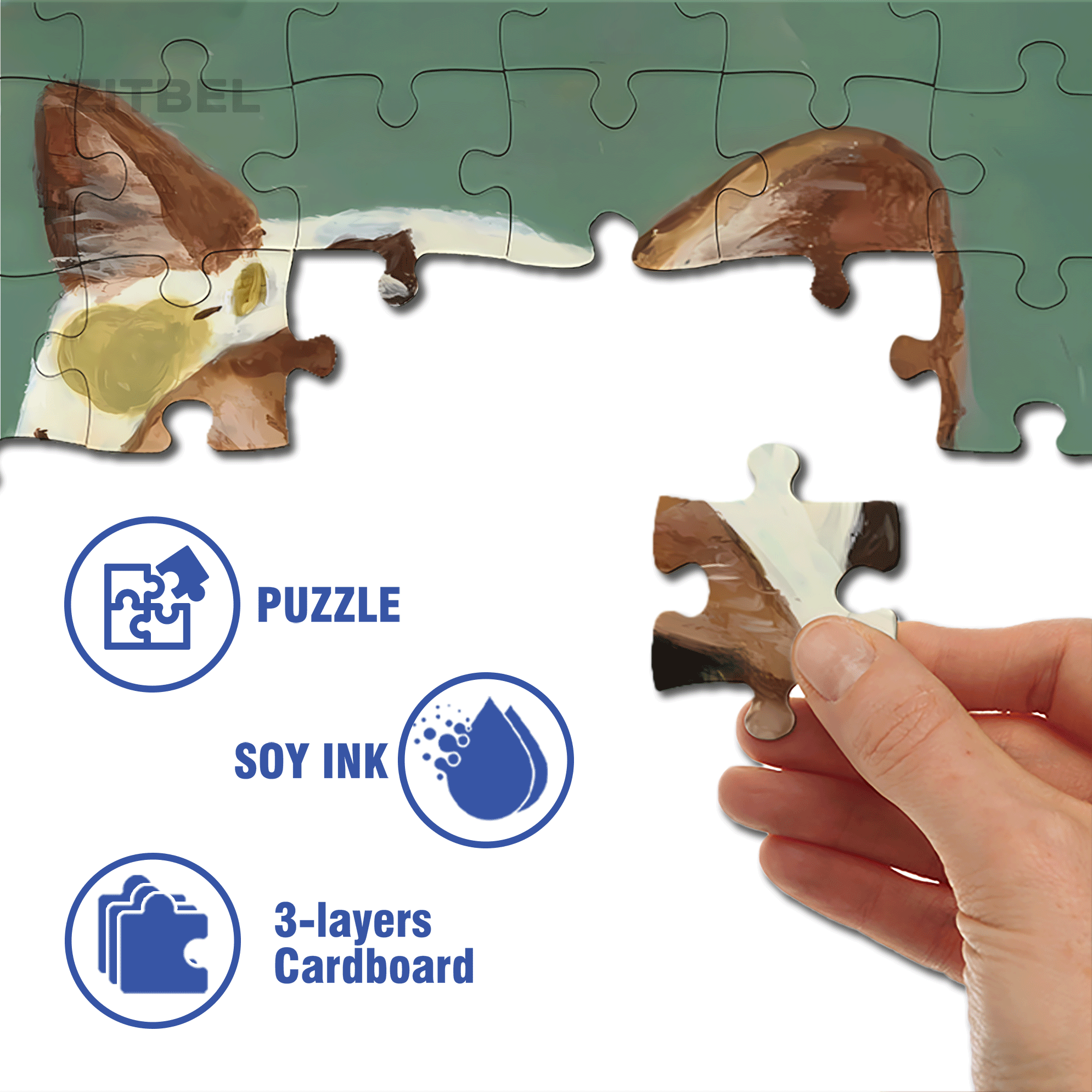 Cat Portrait 3 500pcs/1000pcs Jigsaw Puzzle, Scratch-Resistant, Interactive Family Game & Brain-Boosting DIY Decor, Perfect for Halloween, Christmas & New Year Gifts, Family Puzzle Game