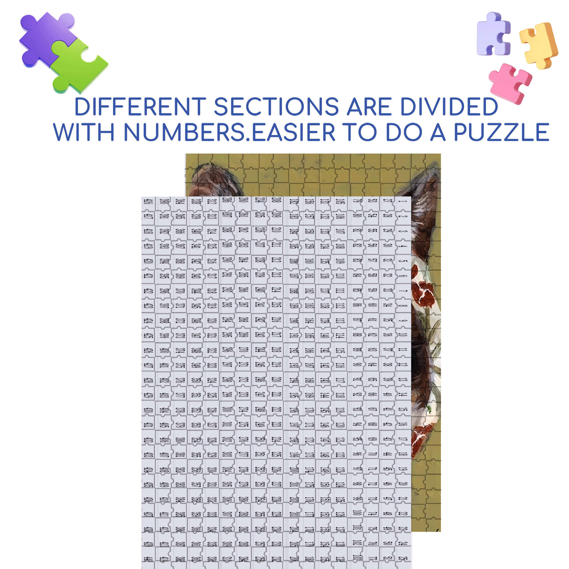 Cat Portrait 500pcs/1000pcs Jigsaw Puzzle, Scratch-Resistant, Interactive Family Game & Brain-Boosting DIY Decor, Perfect for Halloween, Christmas & New Year Gifts, Family Puzzle Game