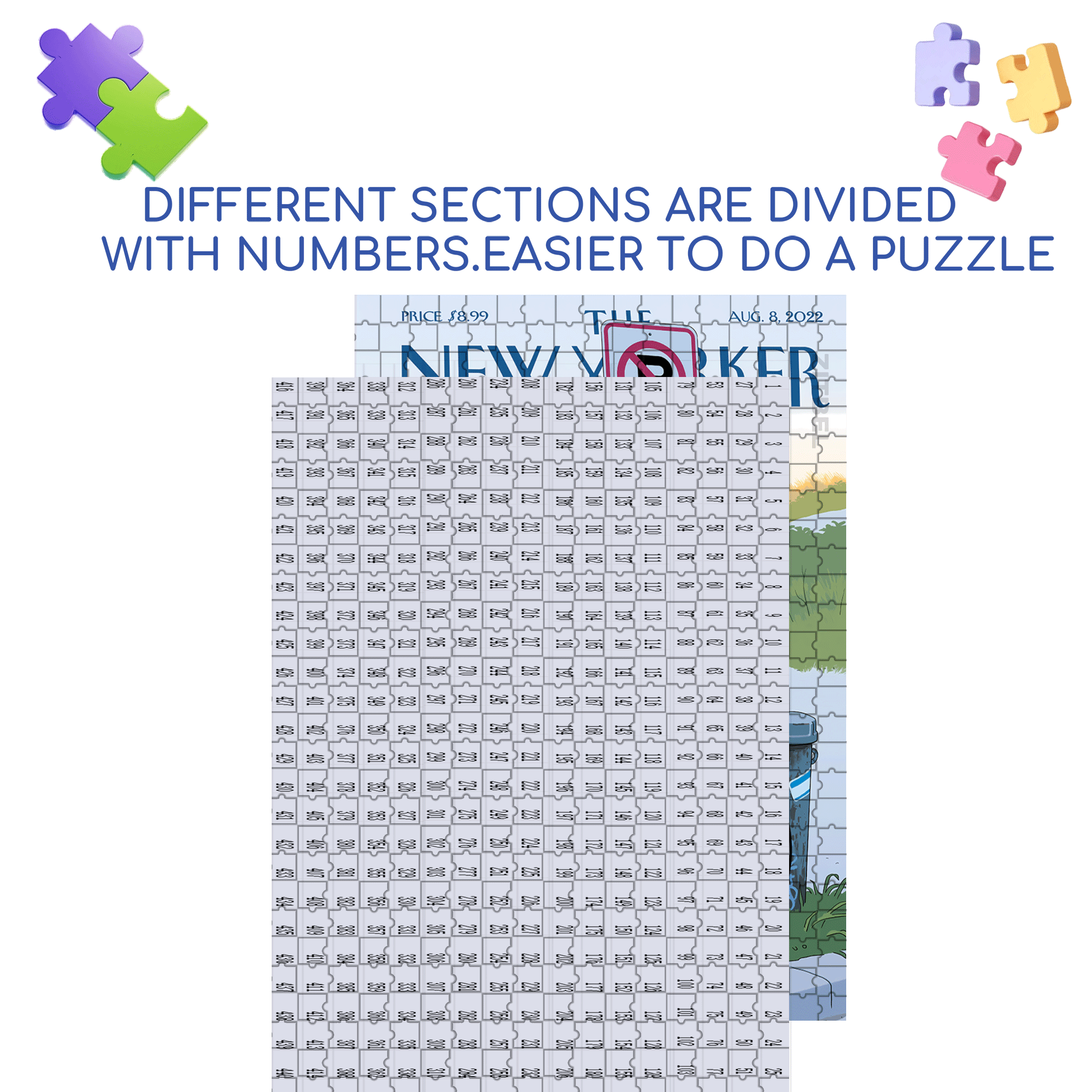 Double Parked 500pcs/1000pcs Jigsaw Puzzle, Scratch-Resistant, Interactive Family Game & Brain-Boosting DIY Decor, Perfect for Halloween, Christmas & New Year Gifts, Family Puzzle Game
