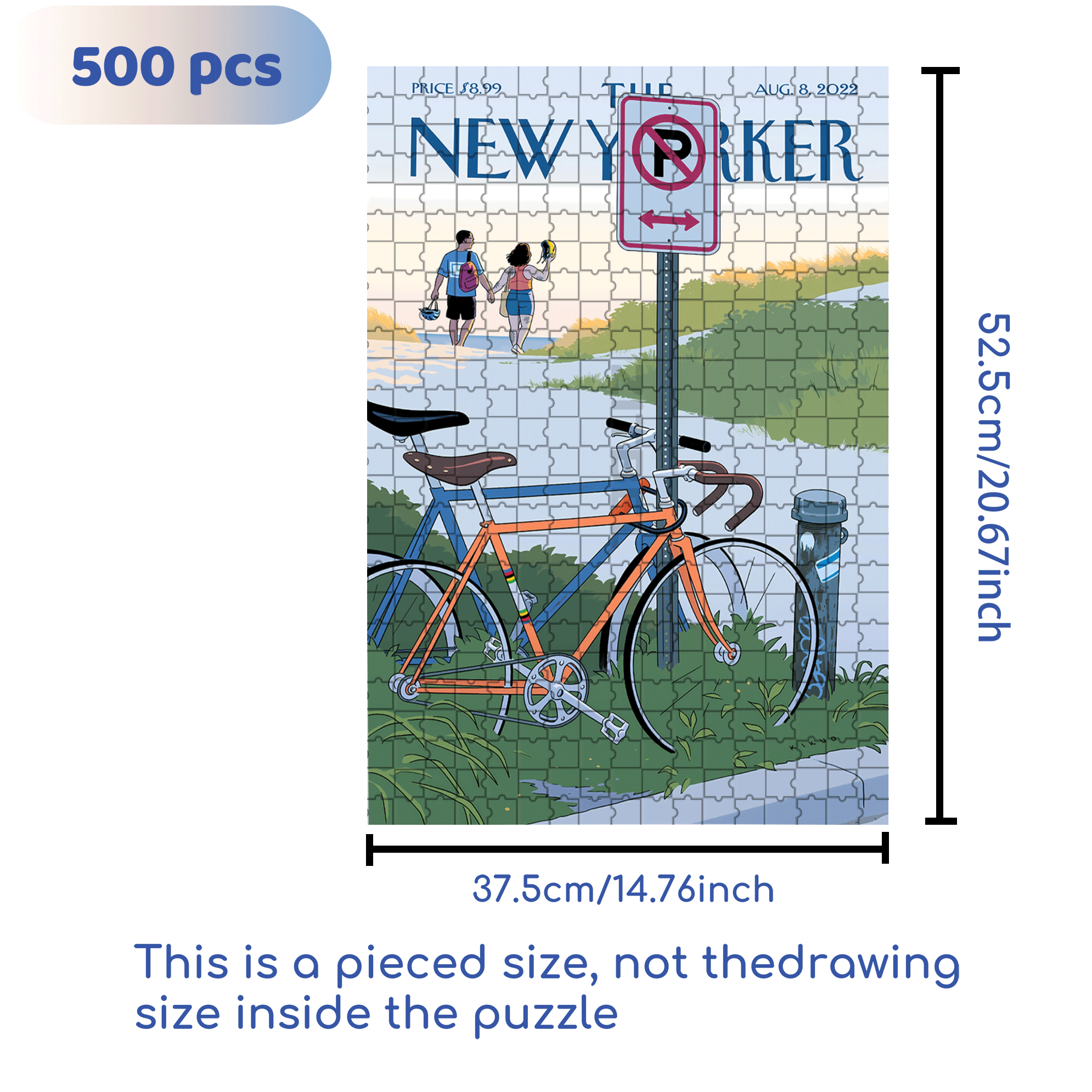 Double Parked 500pcs/1000pcs Jigsaw Puzzle, Scratch-Resistant, Interactive Family Game & Brain-Boosting DIY Decor, Perfect for Halloween, Christmas & New Year Gifts, Family Puzzle Game