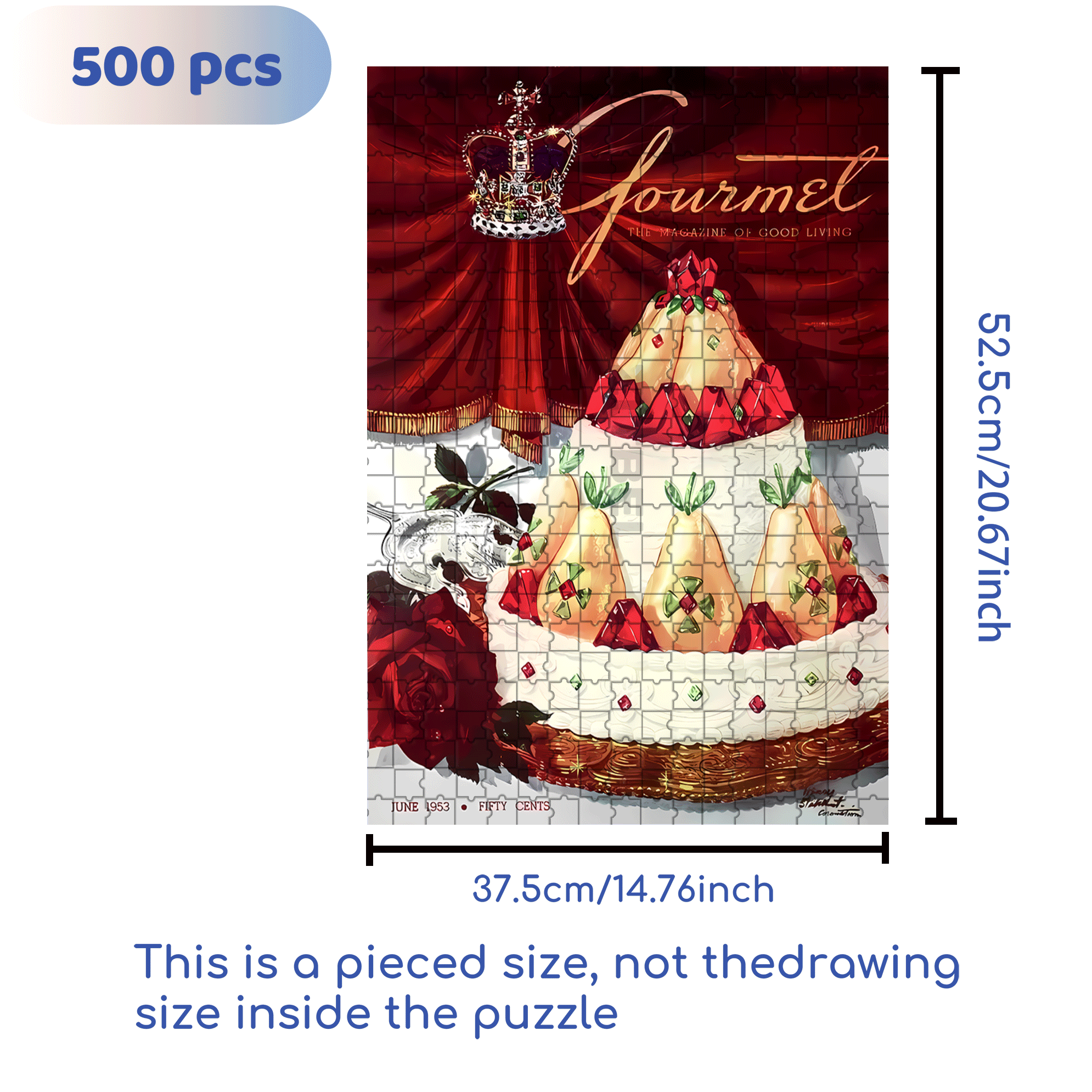 Gourmet 500pcs/1000pcs Jigsaw Puzzle, Scratch-Resistant, Interactive Family Game & Brain-Boosting DIY Decor, Perfect for Halloween, Christmas & New Year Gifts, Family Puzzle Game