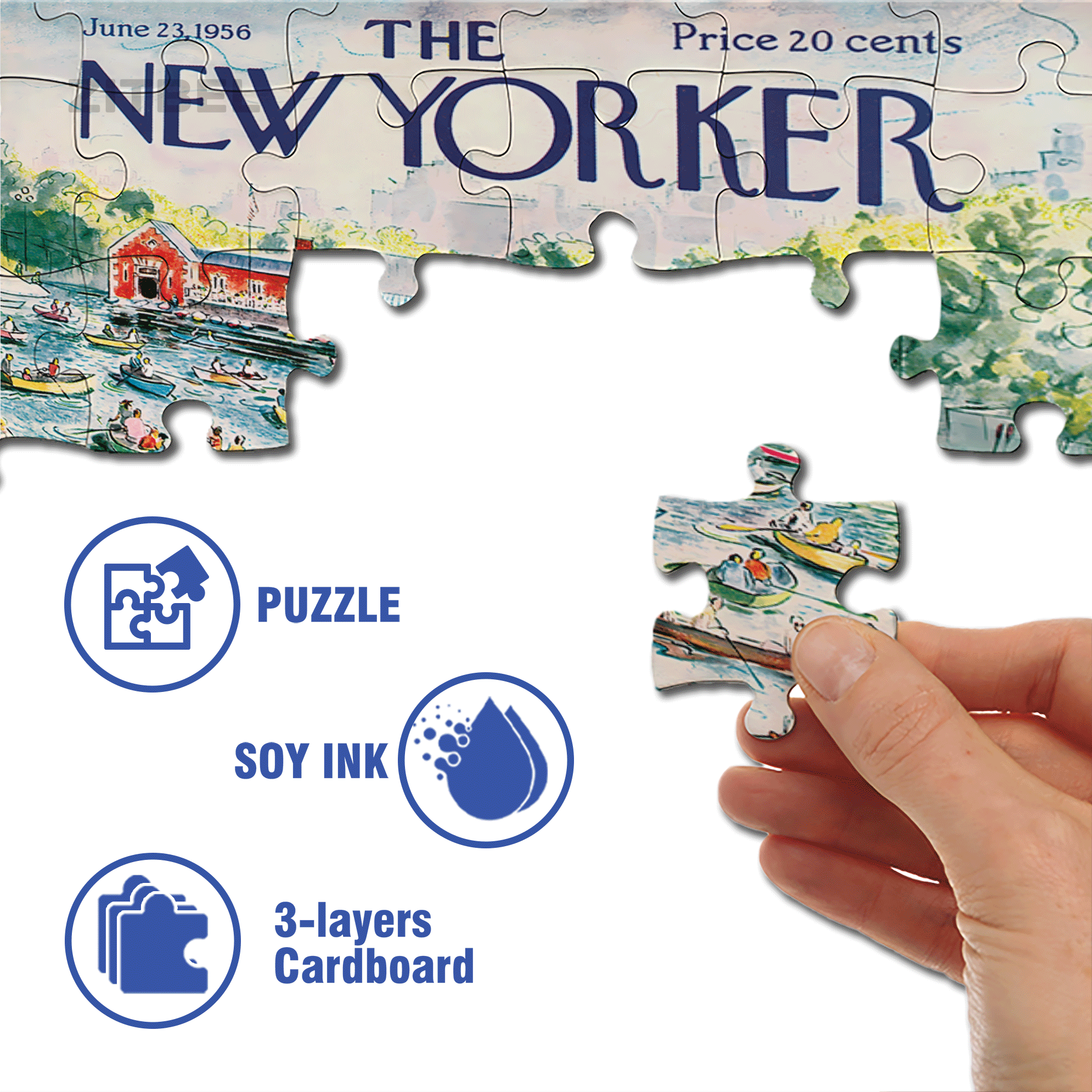 Gridlock Lake 500pcs/1000pcs Jigsaw Puzzle, Scratch-Resistant, Interactive Family Game & Brain-Boosting DIY Decor, Perfect for Halloween, Christmas & New Year Gifts, Family Puzzle Game