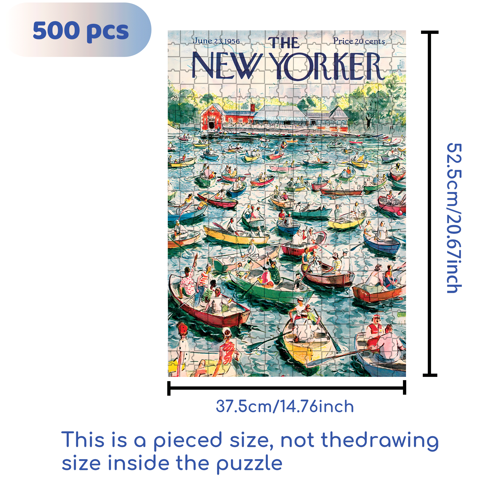 Gridlock Lake 500pcs/1000pcs Jigsaw Puzzle, Scratch-Resistant, Interactive Family Game & Brain-Boosting DIY Decor, Perfect for Halloween, Christmas & New Year Gifts, Family Puzzle Game