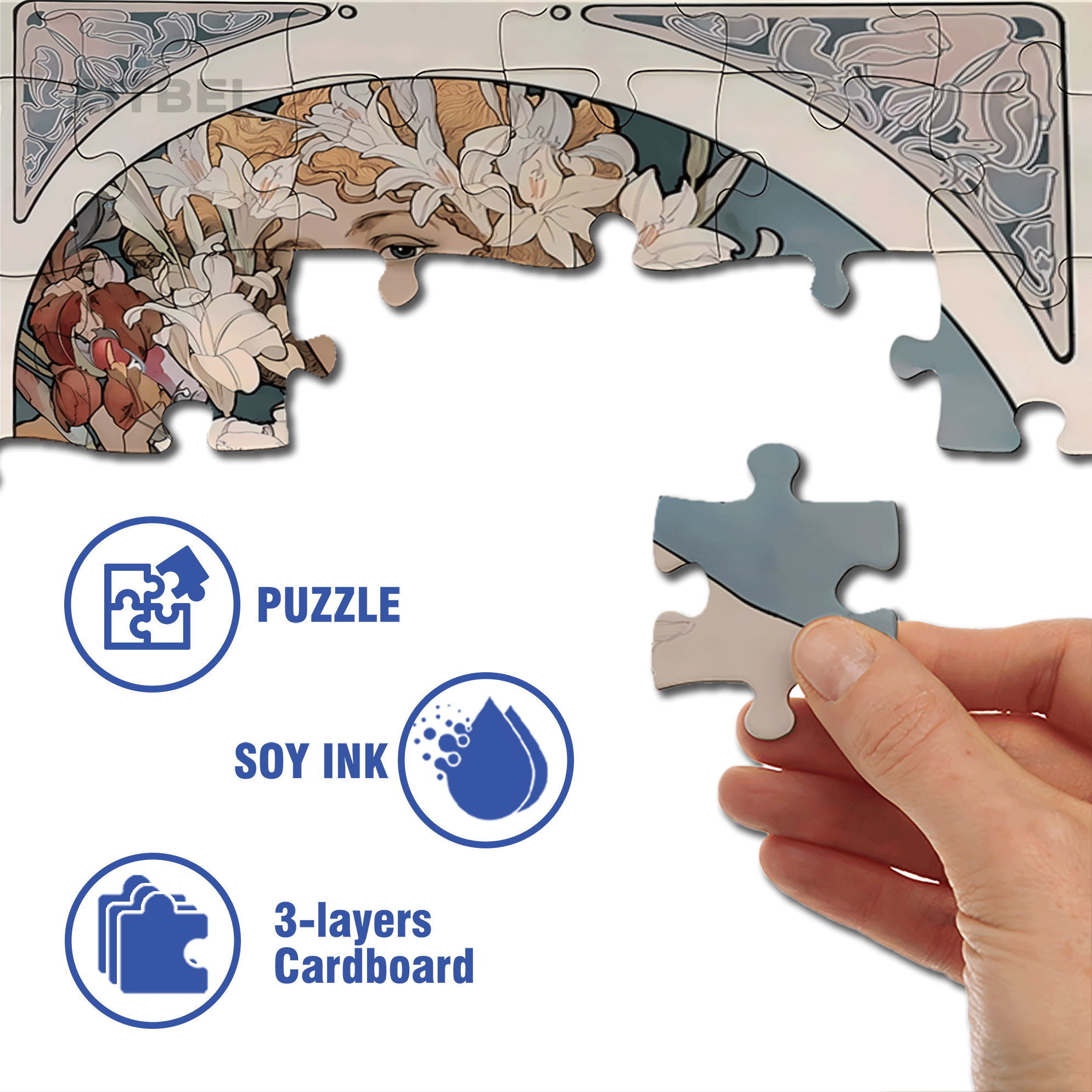 Lily Fairy 500pcs/1000pcs Jigsaw Puzzle, Scratch-Resistant, Interactive Family Game & Brain-Boosting DIY Decor, Perfect for Halloween, Christmas & New Year Gifts, Family Puzzle Game