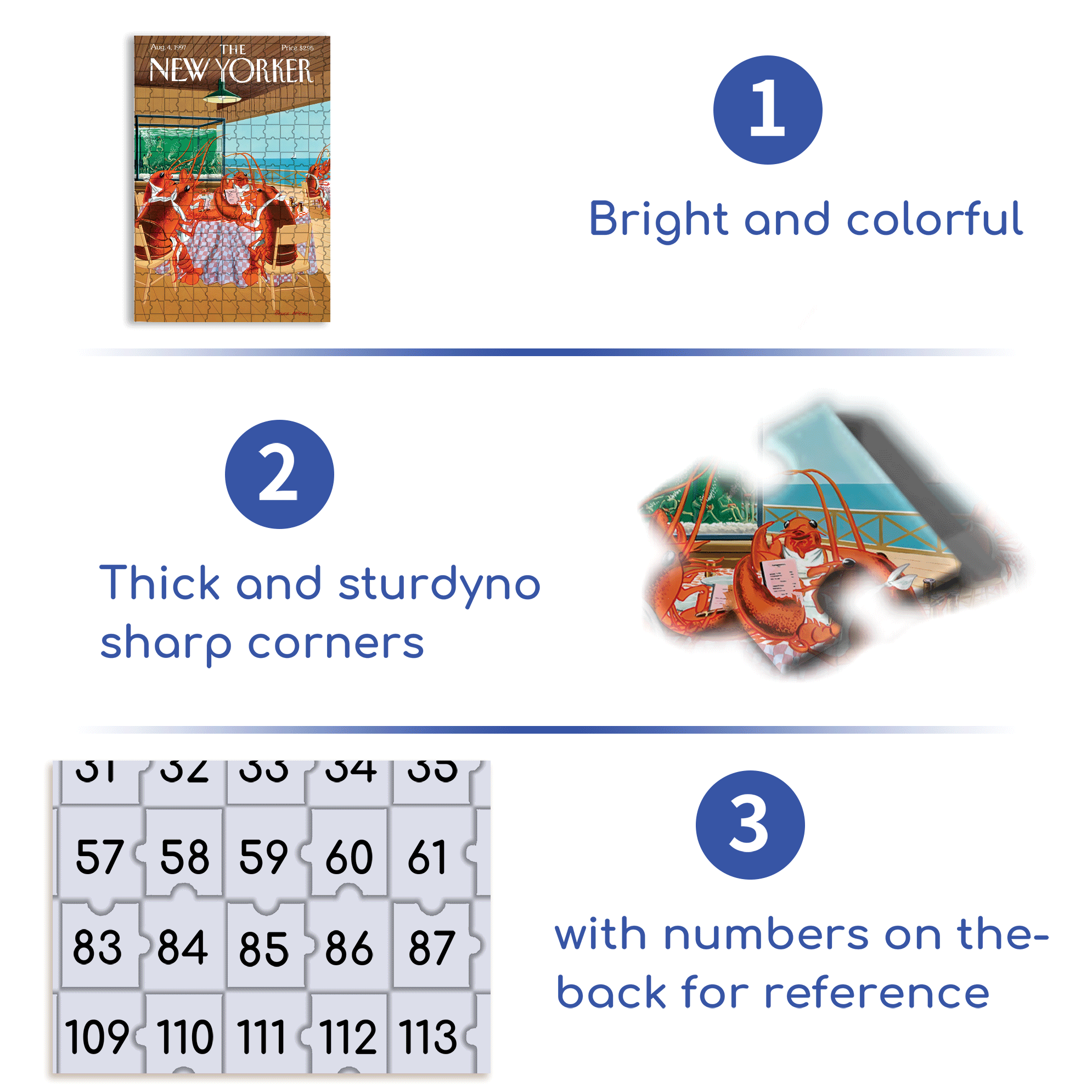 Lobsterman's Special 500pcs/1000pcs Jigsaw Puzzle, Scratch-Resistant, Interactive Family Game & Brain-Boosting DIY Decor, Perfect for Halloween, Christmas & New Year Gifts, Family Puzzle Game