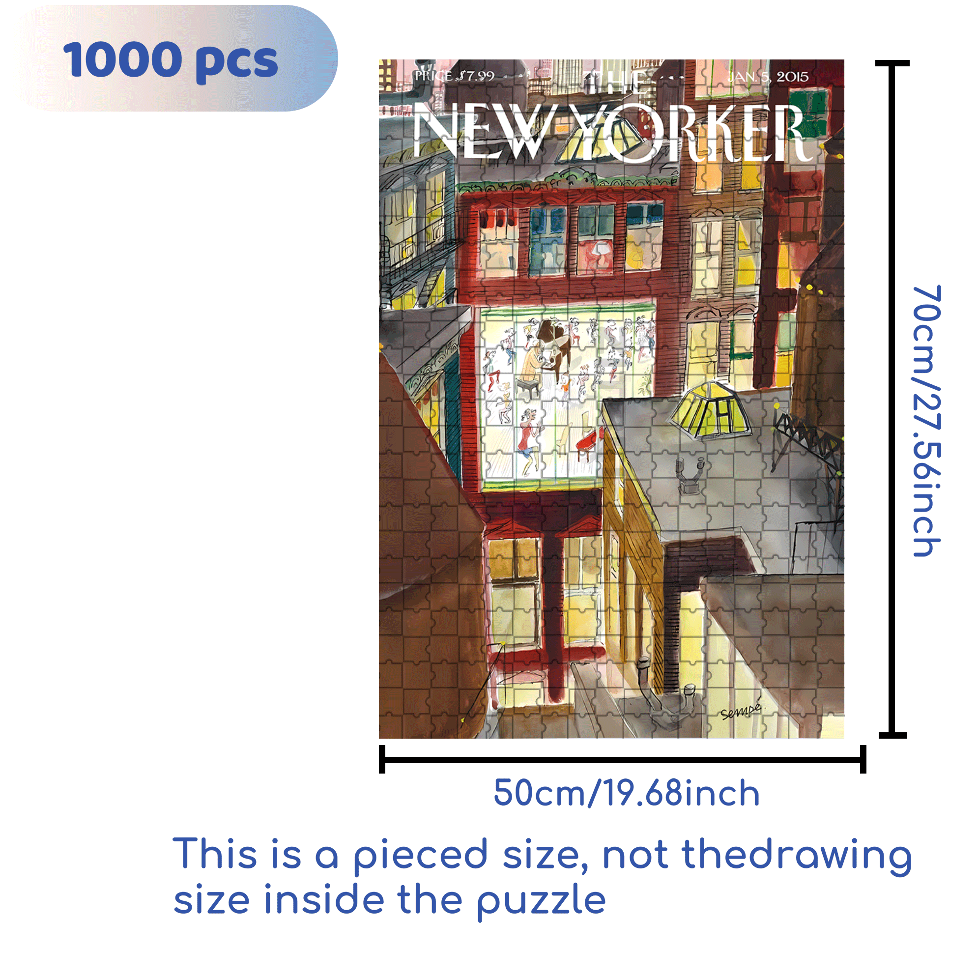 Music and Dance 500pcs/1000pcs Jigsaw Puzzle, Scratch-Resistant, Interactive Family Game & Brain-Boosting DIY Decor, Perfect for Halloween, Christmas & New Year Gifts, Family Puzzle Game