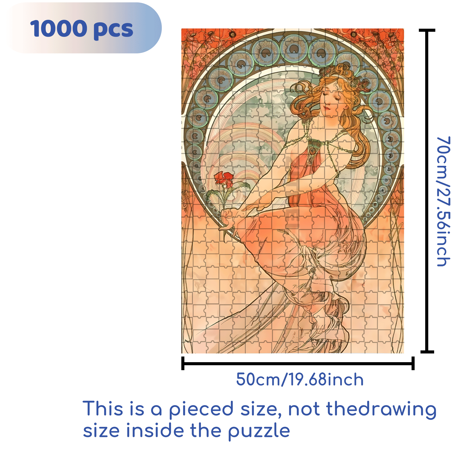 Red Rose Love 500pcs/1000pcs Jigsaw Puzzle, Scratch-Resistant, Interactive Family Game & Brain-Boosting DIY Decor, Perfect for Halloween, Christmas & New Year Gifts, Family Puzzle Game
