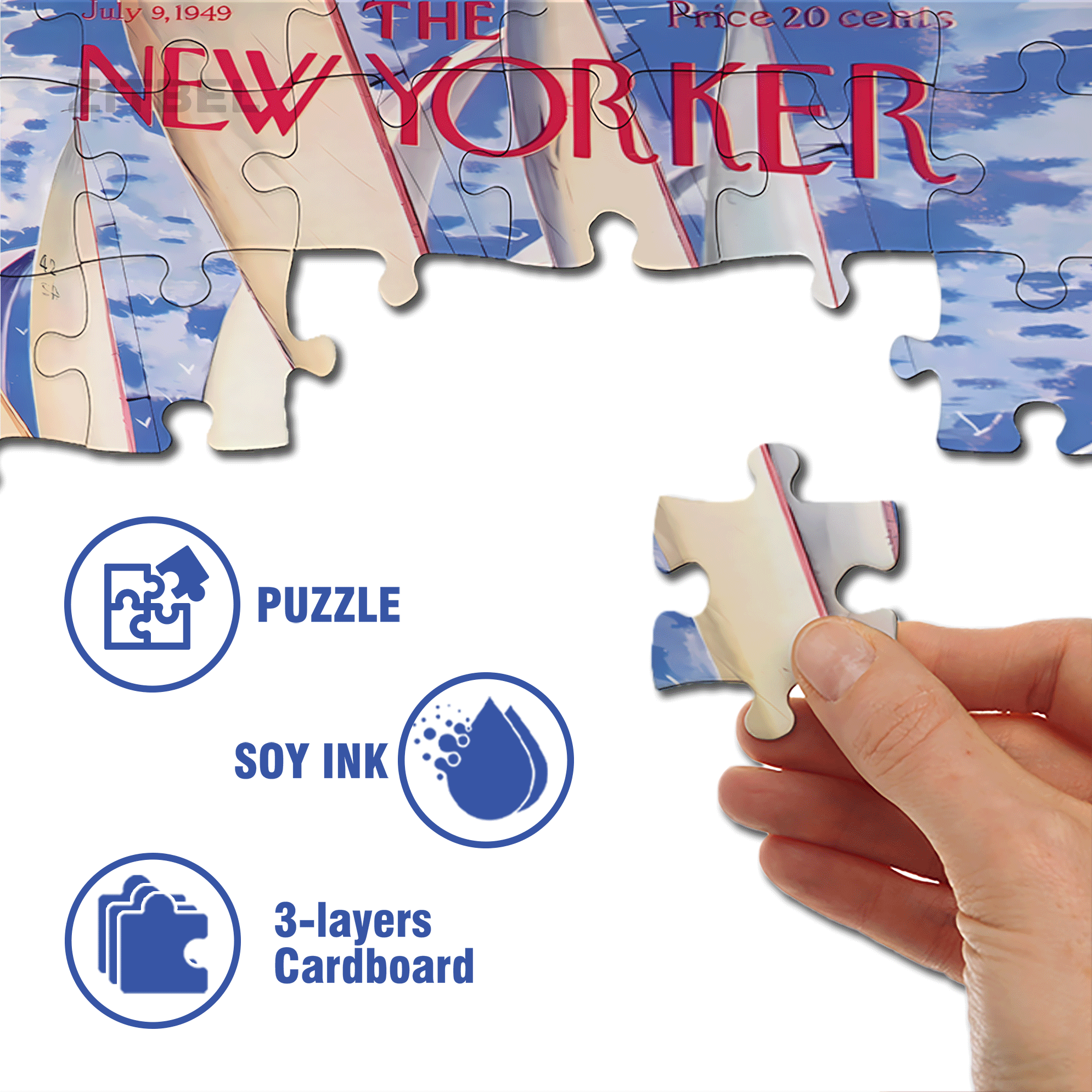 Regatta 500pcs/1000pcs Jigsaw Puzzle, Scratch-Resistant, Interactive Family Game & Brain-Boosting DIY Decor, Perfect for Halloween, Christmas & New Year Gifts, Family Puzzle Game