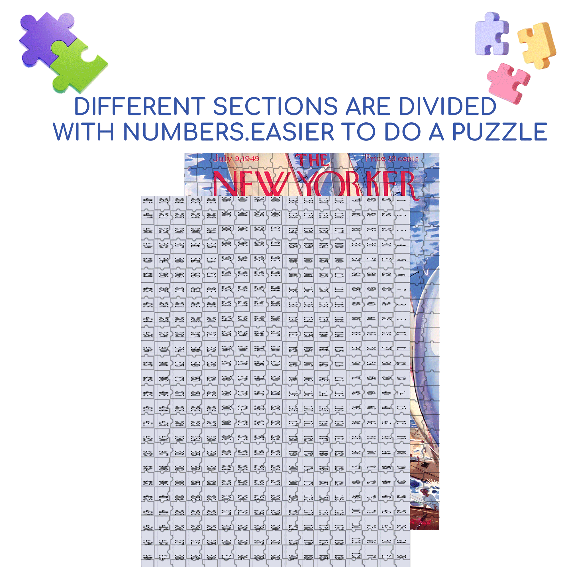 Regatta 500pcs/1000pcs Jigsaw Puzzle, Scratch-Resistant, Interactive Family Game & Brain-Boosting DIY Decor, Perfect for Halloween, Christmas & New Year Gifts, Family Puzzle Game