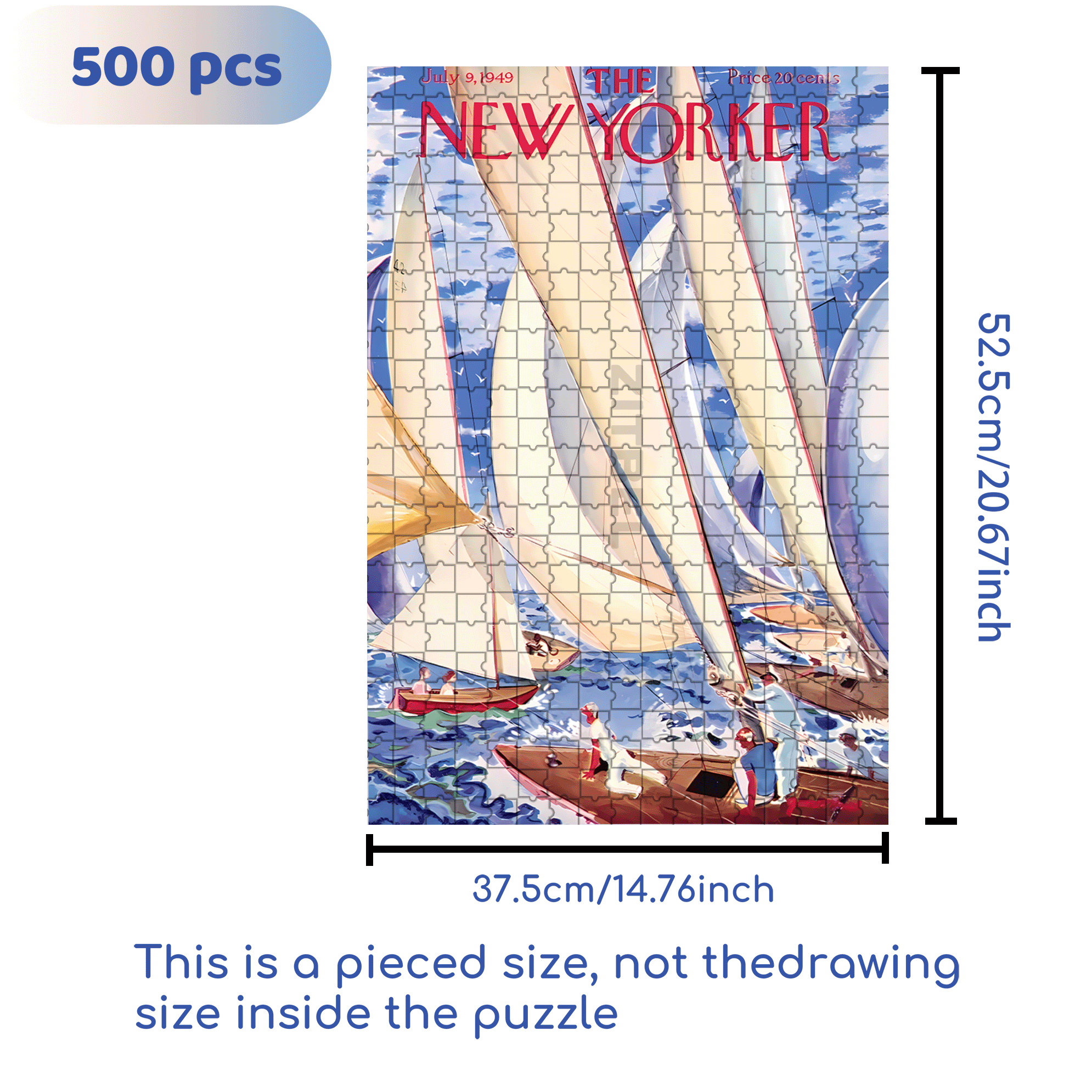 Regatta 500pcs/1000pcs Jigsaw Puzzle, Scratch-Resistant, Interactive Family Game & Brain-Boosting DIY Decor, Perfect for Halloween, Christmas & New Year Gifts, Family Puzzle Game