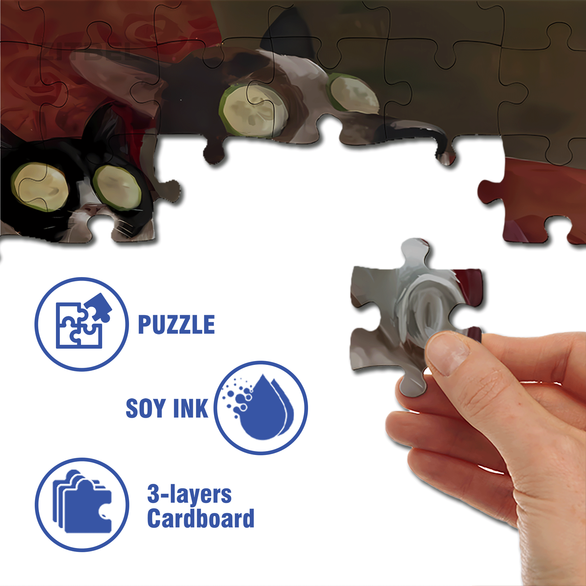 Relaxing 500pcs/1000pcs Jigsaw Puzzle, Scratch-Resistant, Interactive Family Game & Brain-Boosting DIY Decor, Perfect for Halloween, Christmas & New Year Gifts, Family Puzzle Game